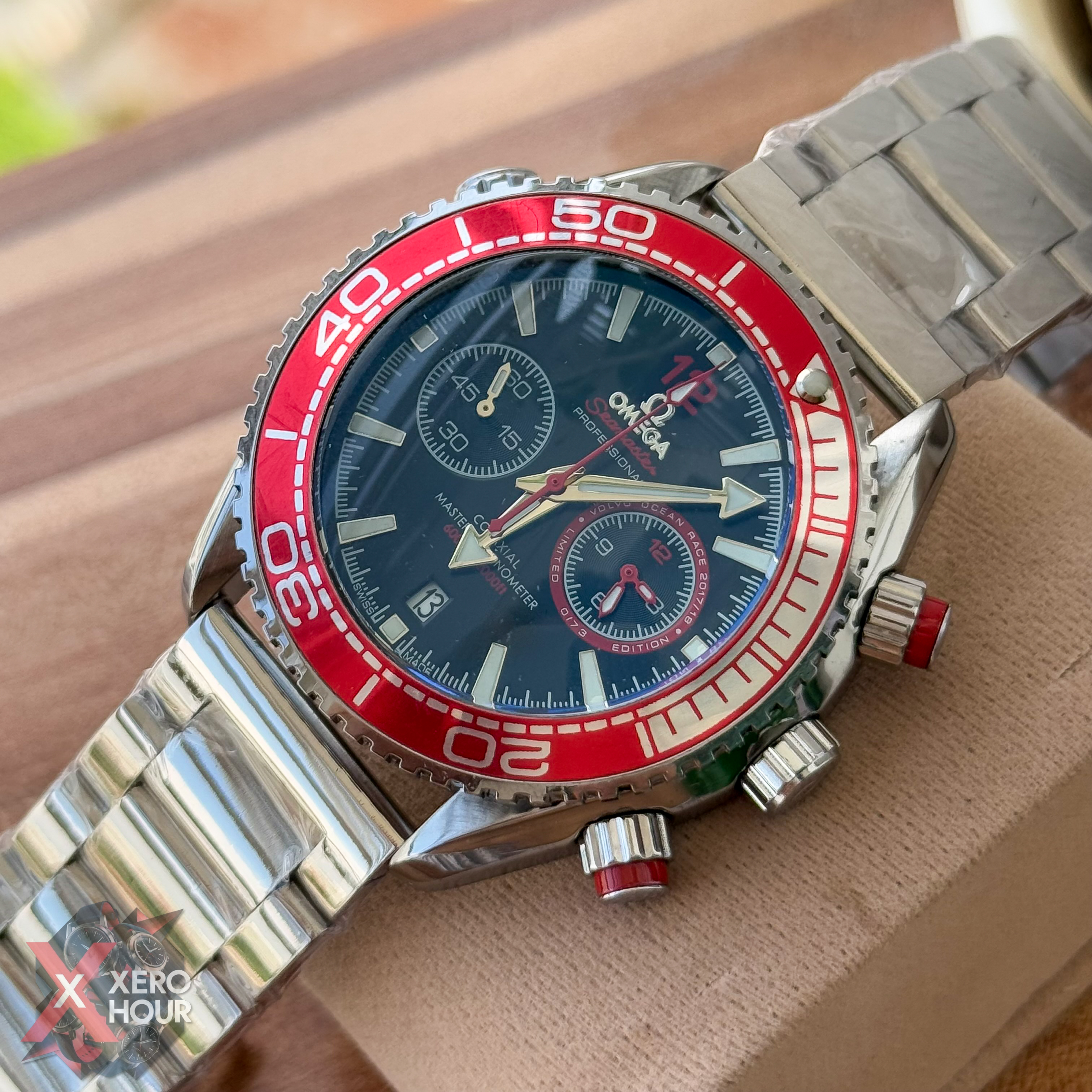 Omega Seamaster Chronograph | SE | Red Bezel Black Dial_img_2