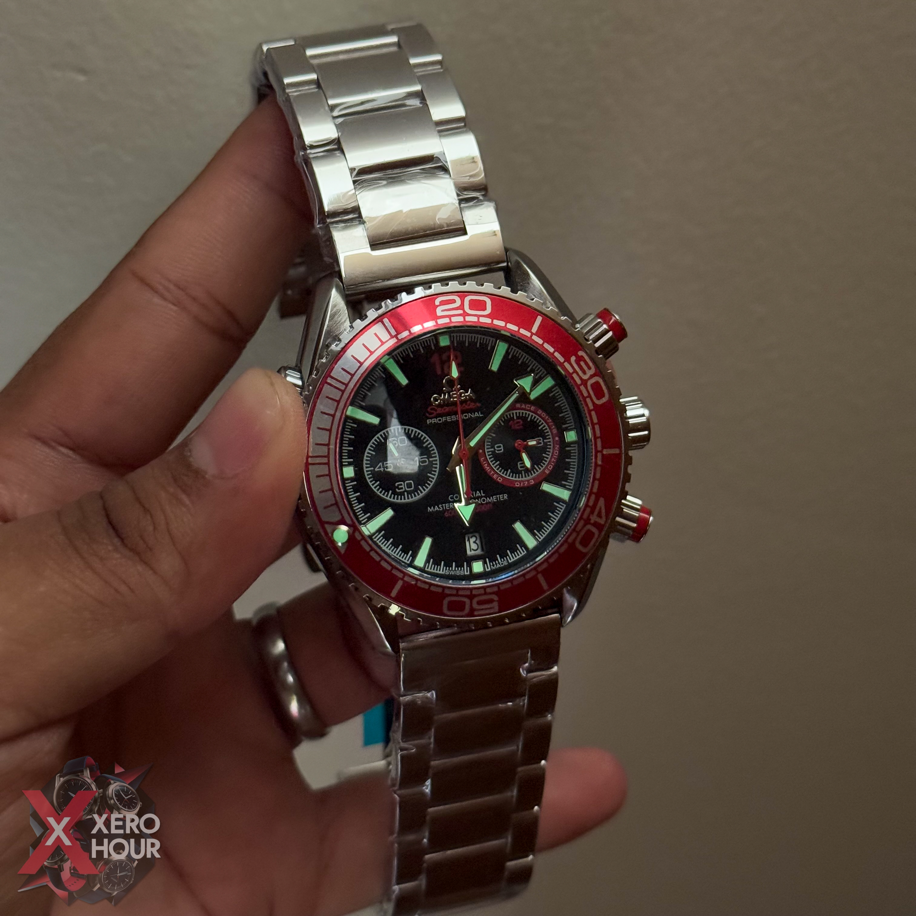 Omega Seamaster Chronograph | SE | Red Bezel Black Dial_img_3