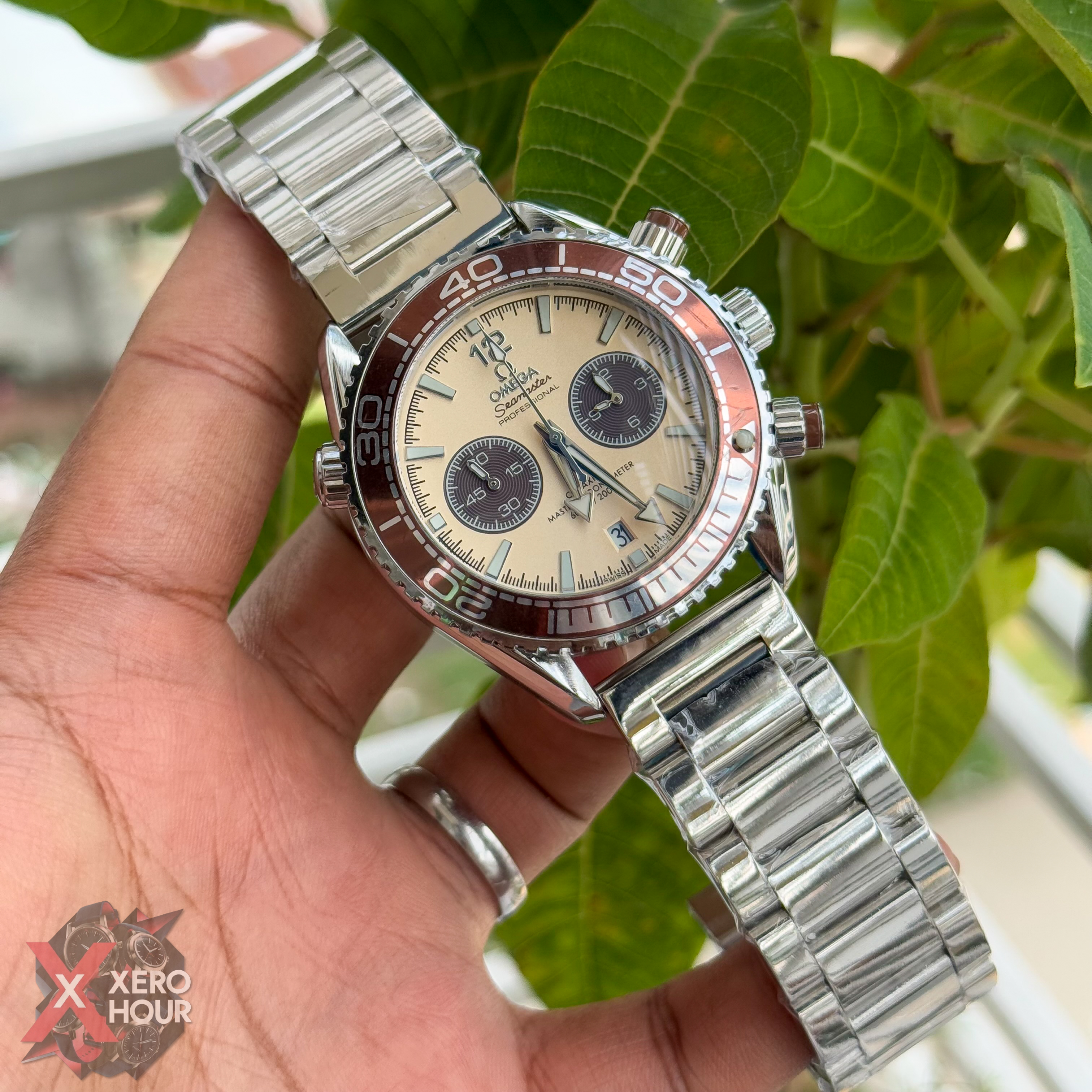 Omega Seamaster Chronograph | SE | Bronze Bezel Cream Dial