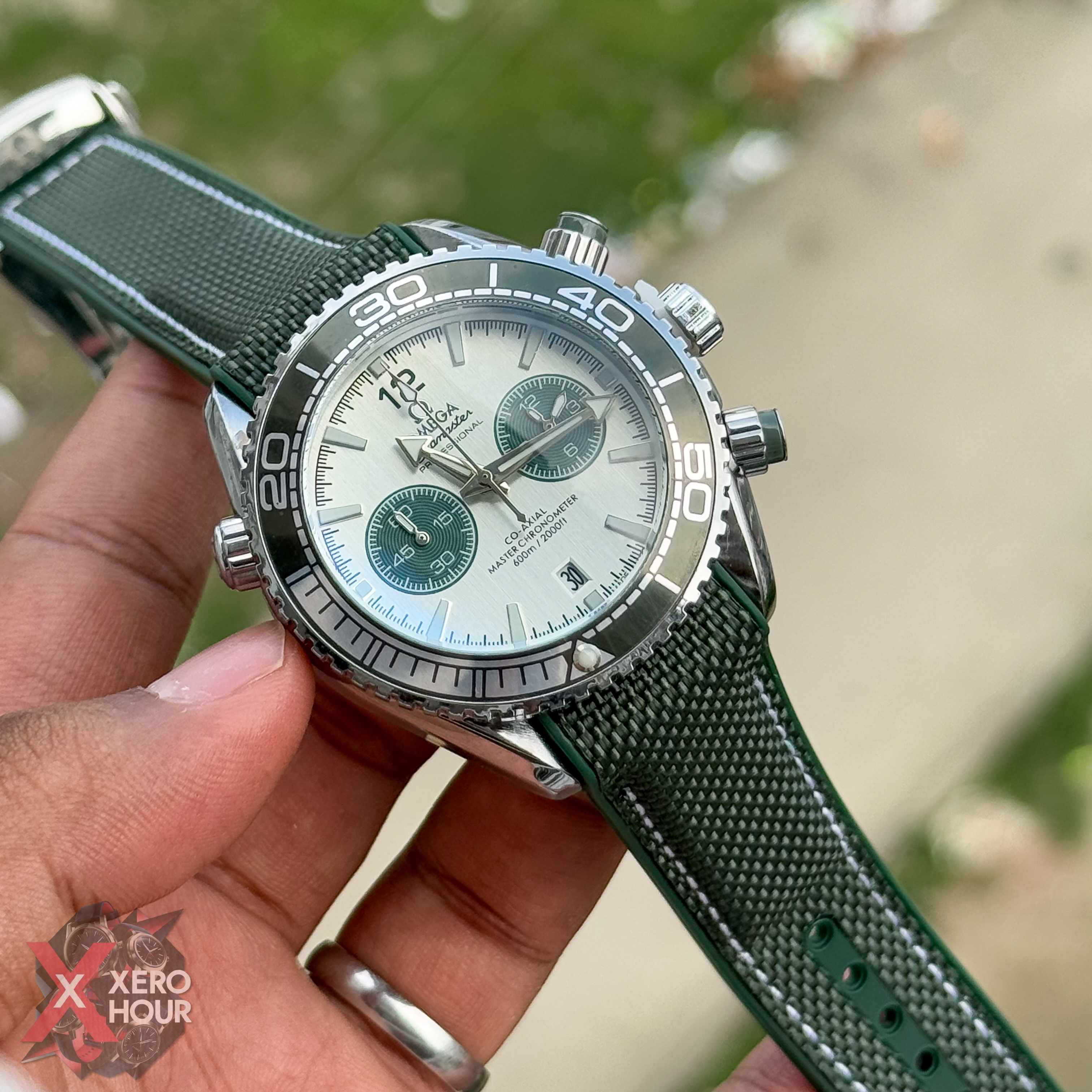 Omega seamaster Chronograph | Nylon Strap | Green