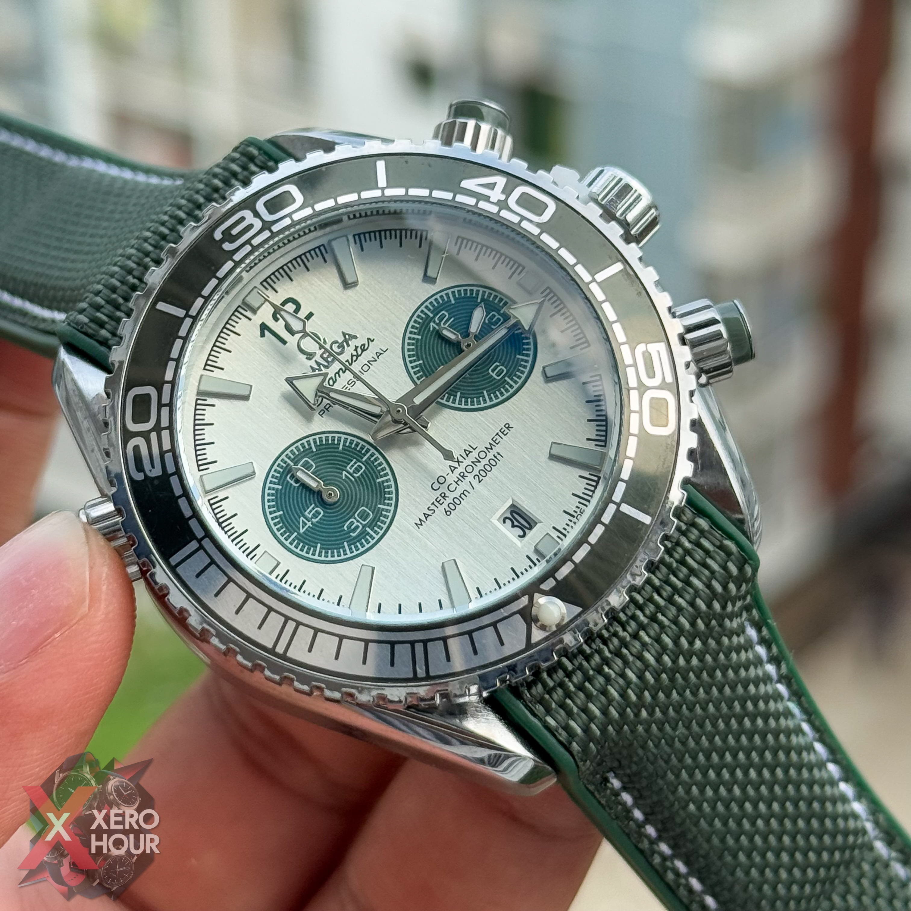 Omega seamaster Chronograph | Nylon Strap | Green_img_2