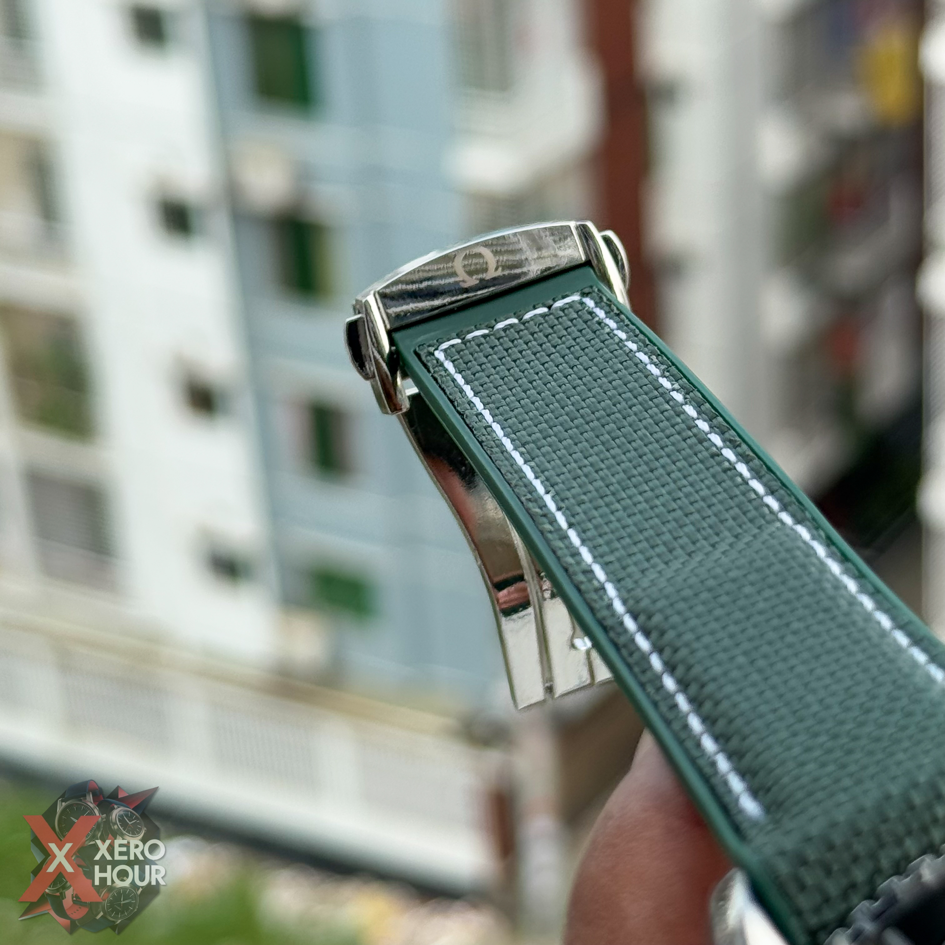 Omega seamaster Chronograph | Nylon Strap | Green_img_5