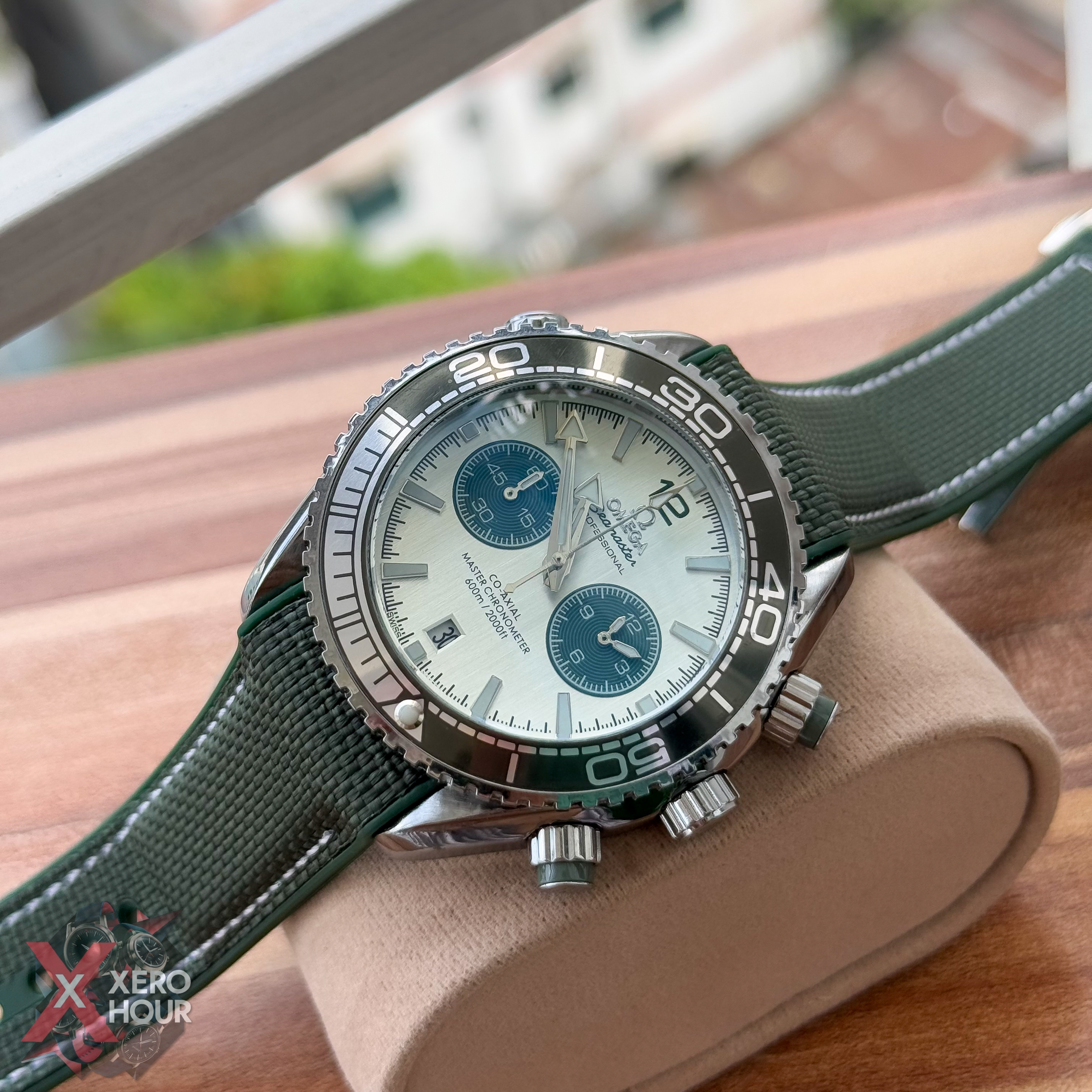 Omega seamaster Chronograph | Nylon Strap | Green_img_6