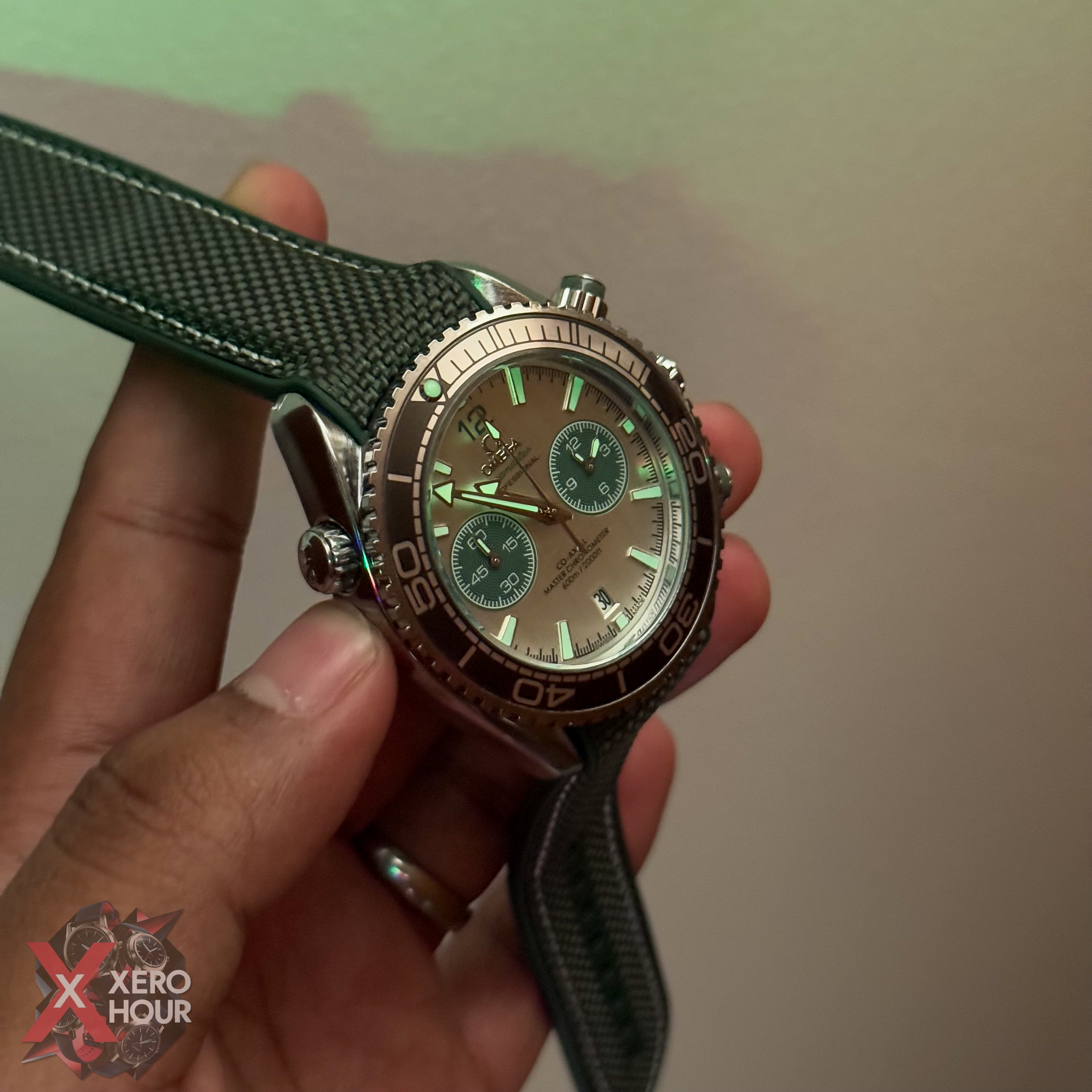 Omega seamaster Chronograph | Nylon Strap | Green_img_7