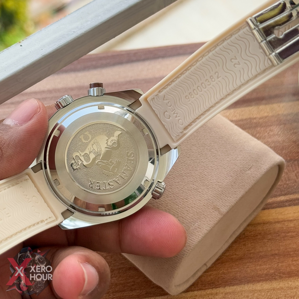 Omega seamaster Chronograph | Nylon strap | Cream color Bronze bezel_img_6