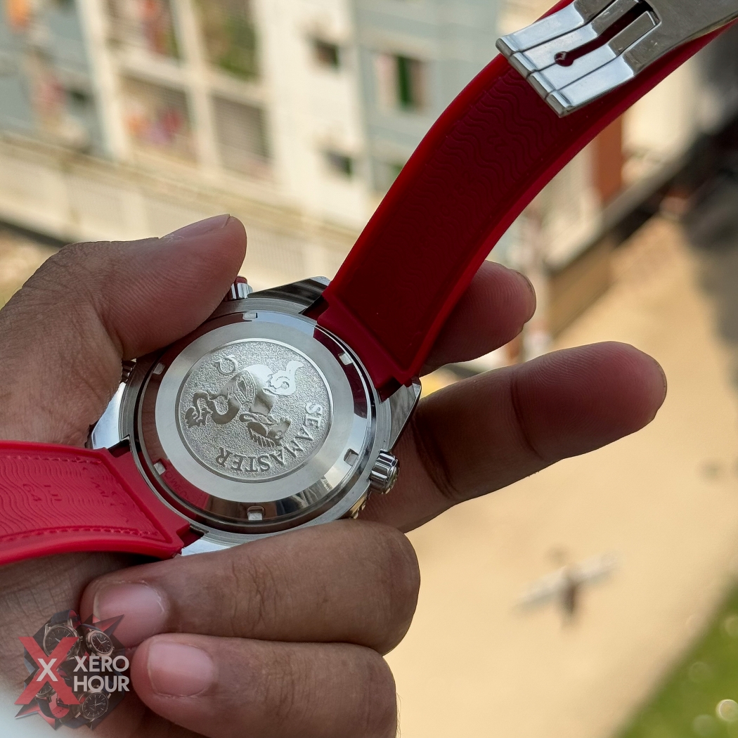 Omega seamaster Chronograph | Nylon strap | Red bezel_img_3