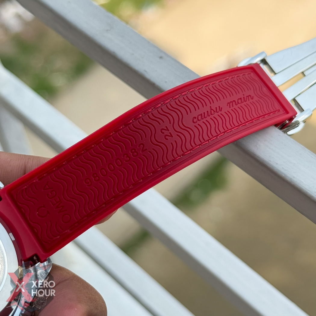 Omega seamaster Chronograph | Nylon strap | Red bezel_img_4