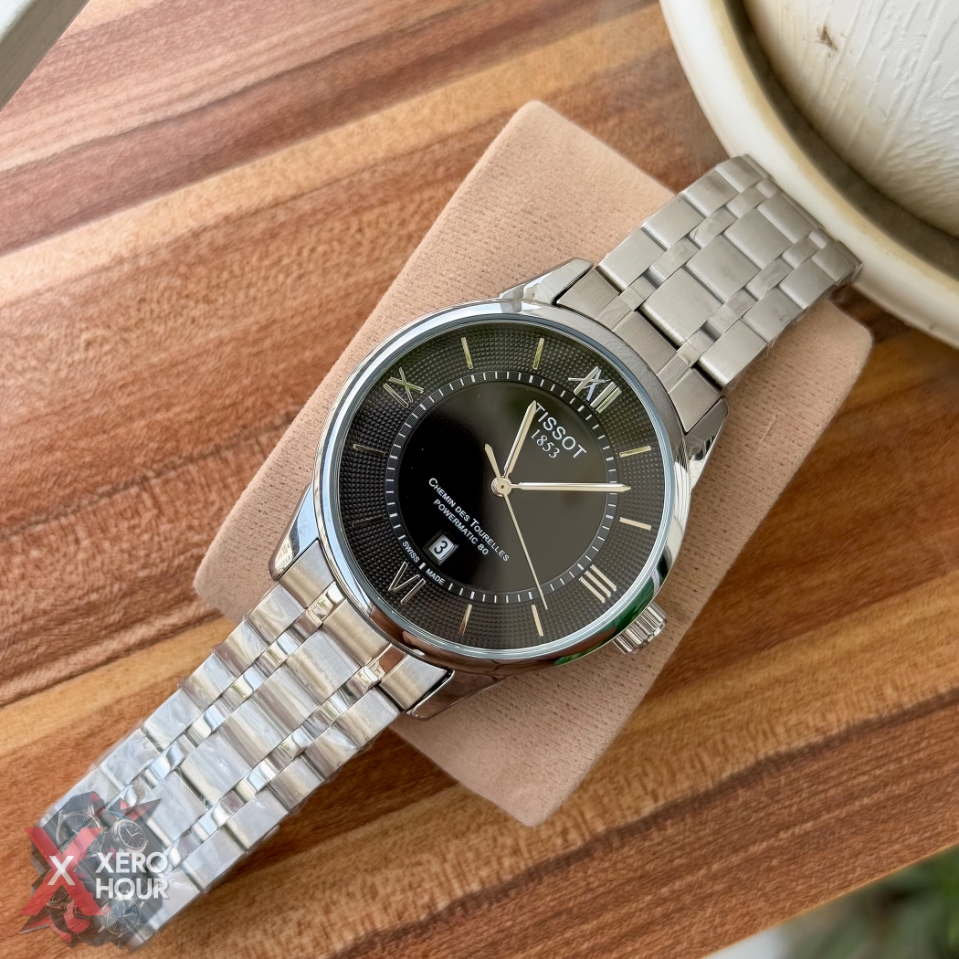 Tissot Plain dial Date just | Dot matrix dial | Silver Black_img_5