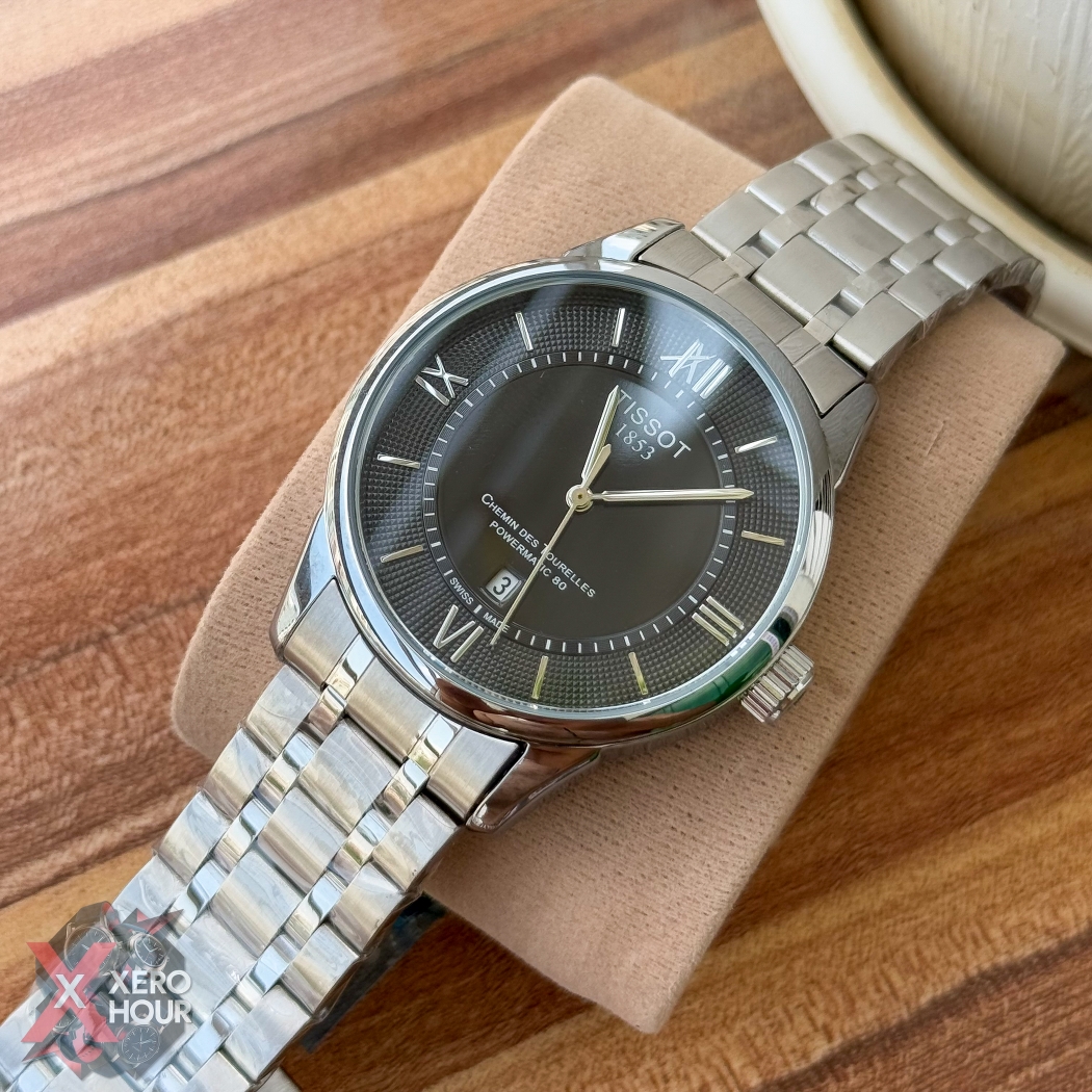 Tissot Plain dial Date just | Dot matrix dial | Silver Black_img_6