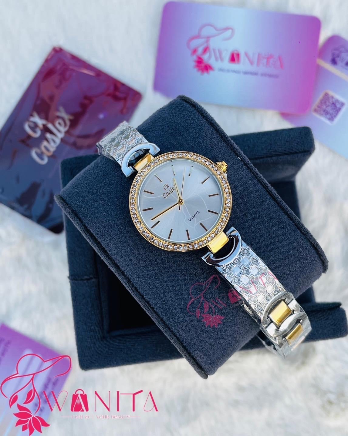 Original Caslex White Dial Ladies Watch