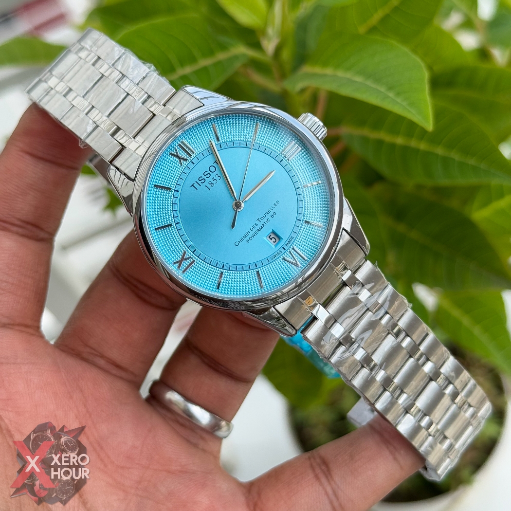 Tissot Plain dial Date just | Dot matrix dial | Tiffany Dial_img_2