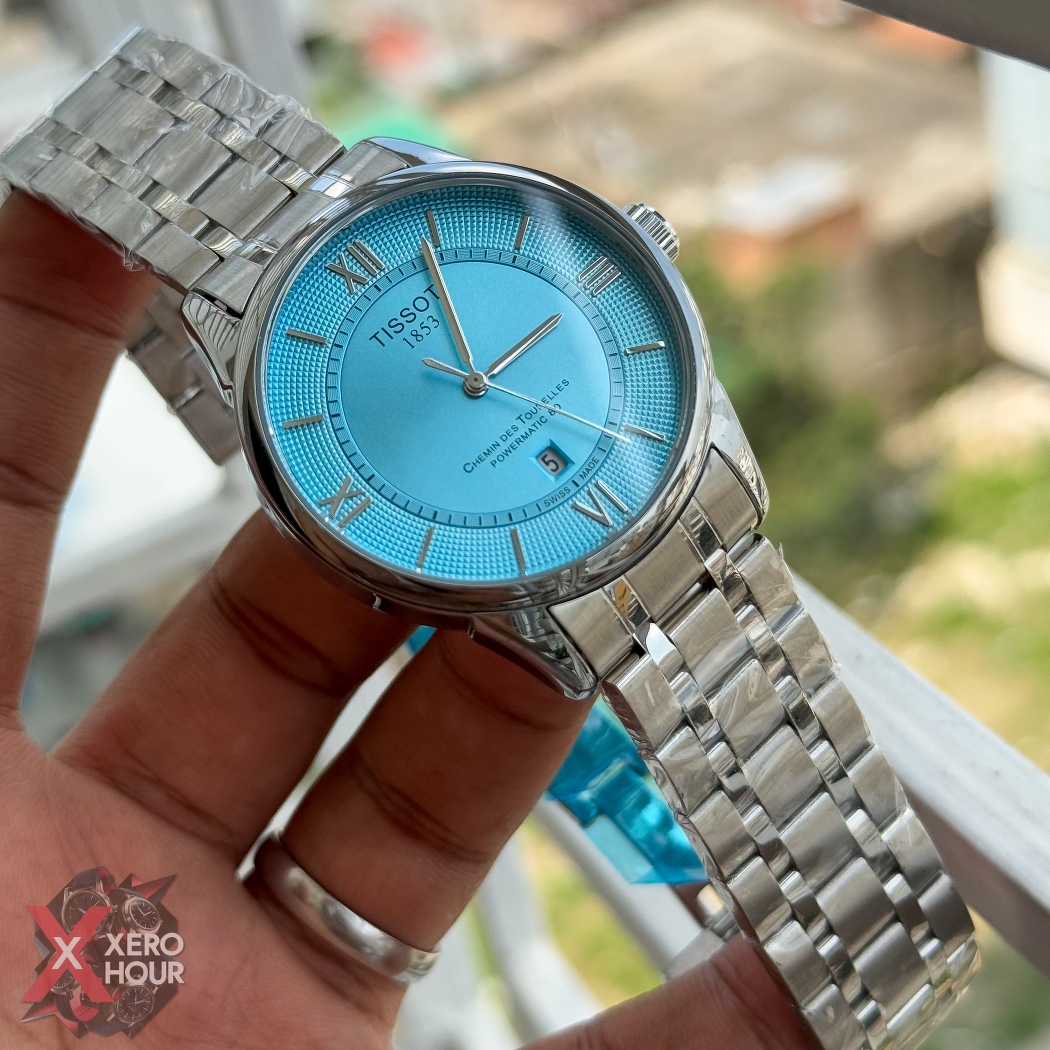 Tissot Plain dial Date just | Dot matrix dial | Tiffany Dial_img_3