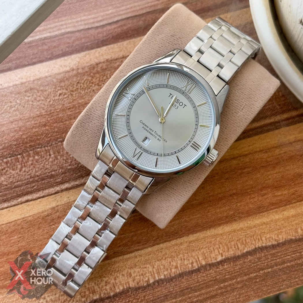 Tissot Plain dial Date just | Dot matrix dial | Grey Dial_img_4