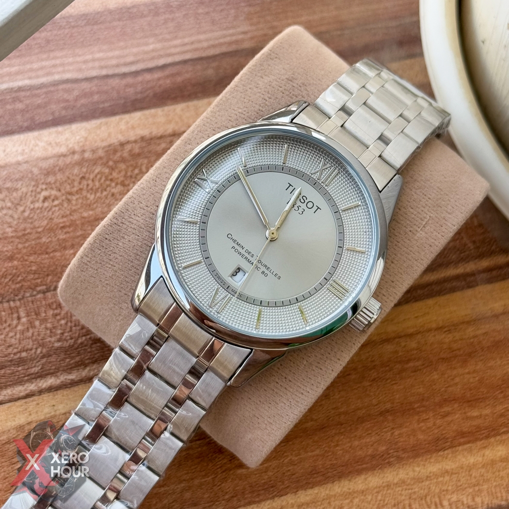 Tissot Plain dial Date just | Dot matrix dial | Grey Dial_img_5