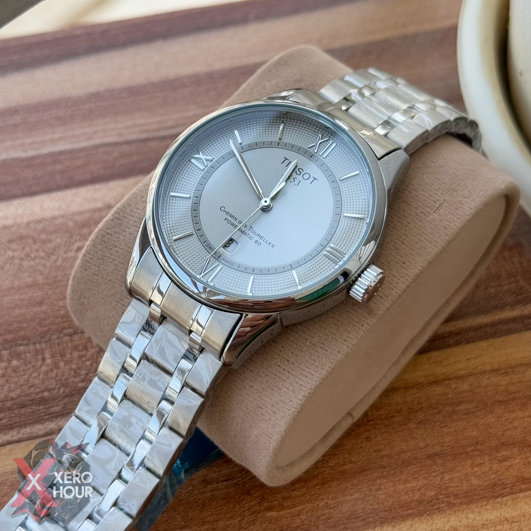 Tissot Plain dial Date just | Dot matrix dial | Grey Dial_img_6