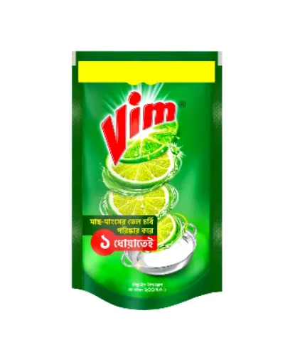 Vim Dishwashing Liquid Pouch 200 mL - Image 1