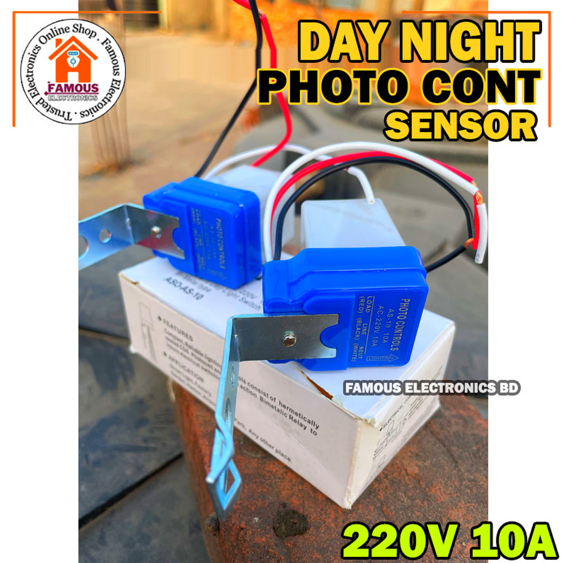 Ac Day Night Auto On Off light Sensor switch 10A/Automatic Auto On Off Street Light Switch Photo Control Sensor for AC 220V 10A_img_5