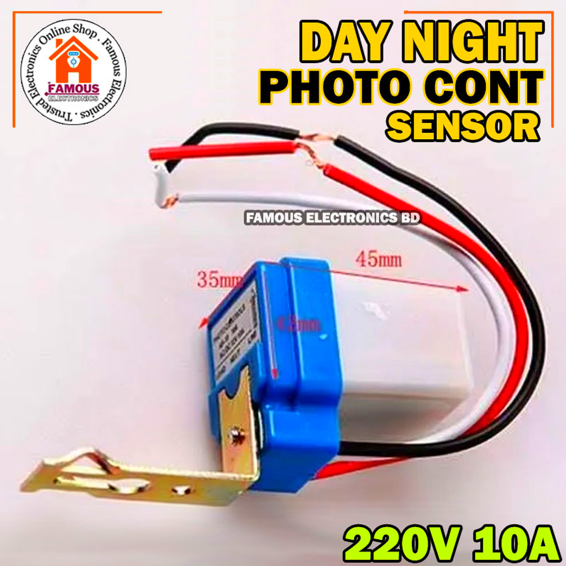 Ac Day Night Auto On Off light Sensor switch 10A/Automatic Auto On Off Street Light Switch Photo Control Sensor for AC 220V 10A_img_7