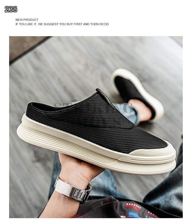 Mesh Half Slippers Trend Soft_img_7