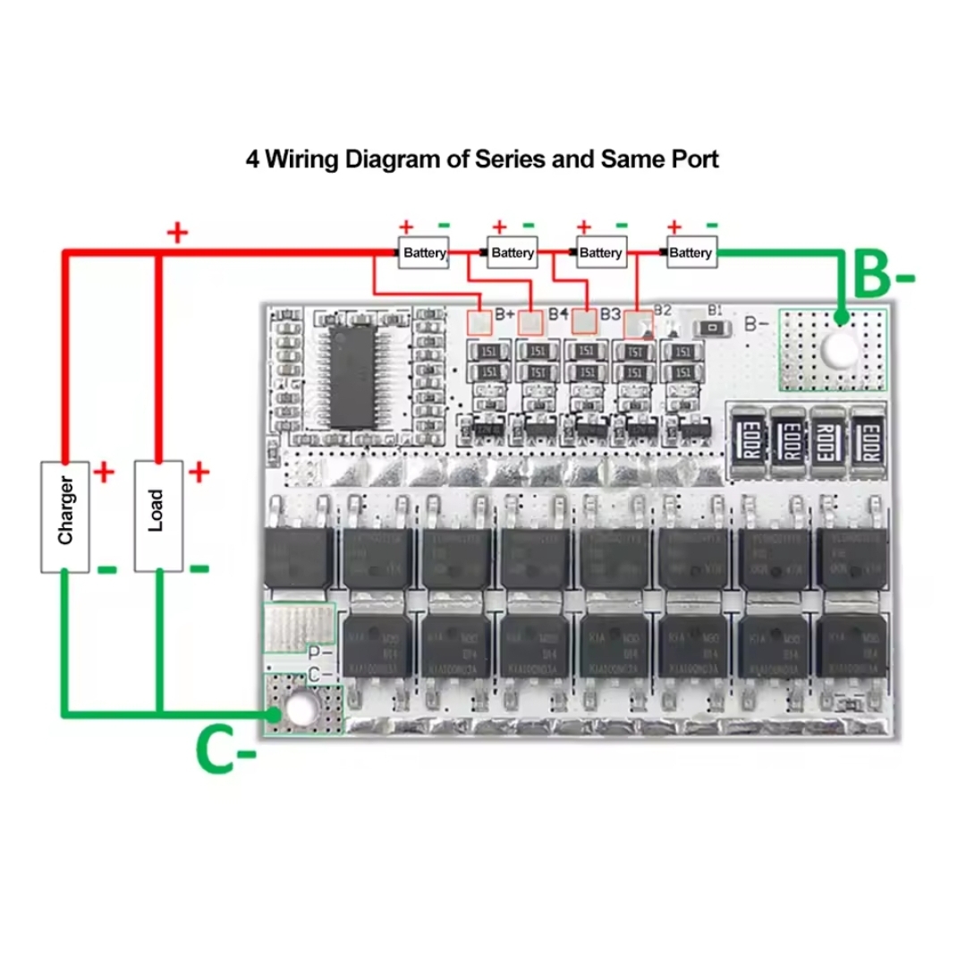 4S/5S 100A BMS 14.6V / 18.2V LiFePO4 & Ternary Lithium Battery Protection Circuit Board with Balancing_img_1