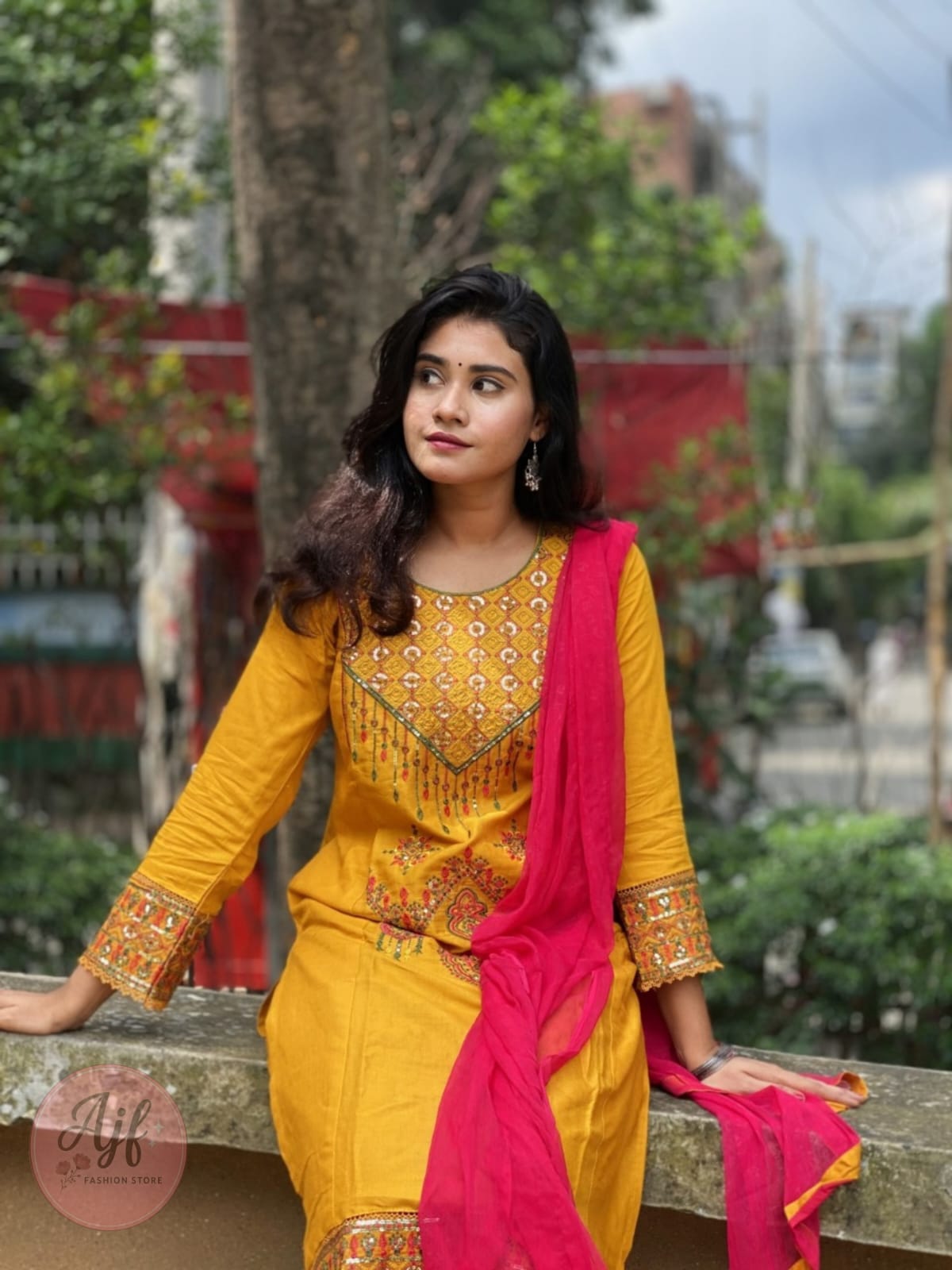 Mustard Mist Embroidered 3PC_img_5