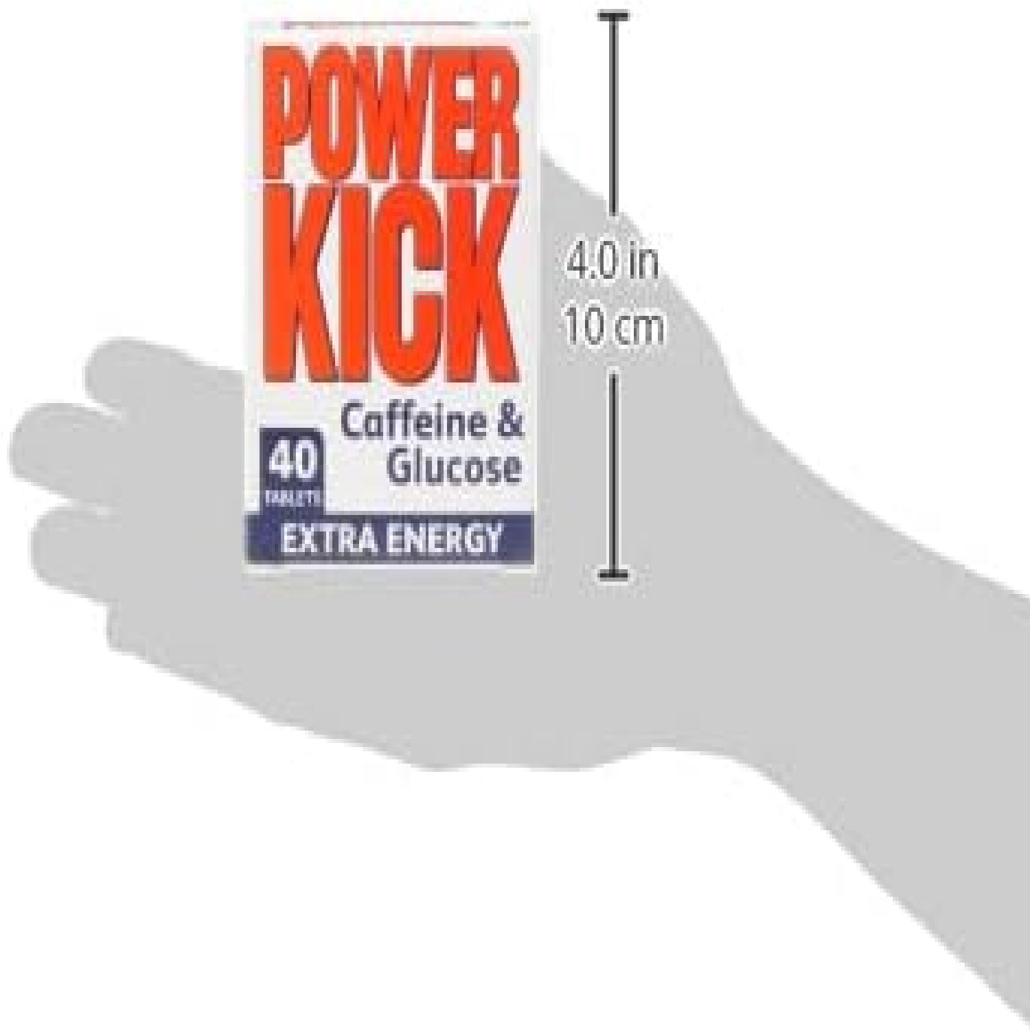 Power Kick Extra Energy Caffeine & Glucose Tablets x 40 - Made in UK_img_3