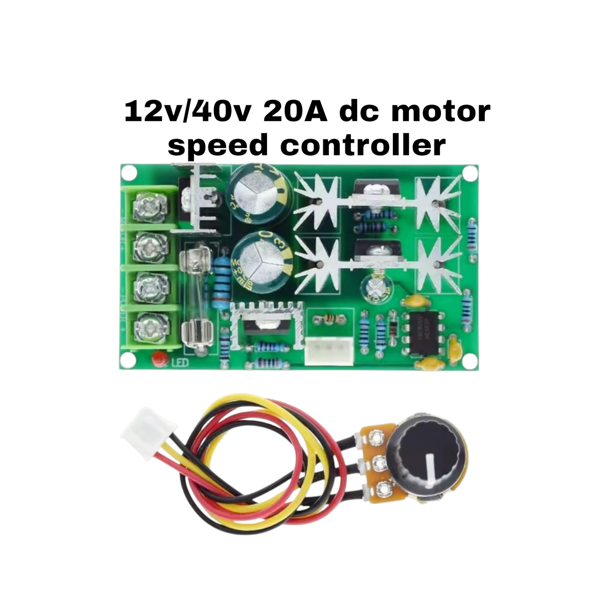 12V–60V 20A PWM DC Motor Speed Controller | CVT Speed Switch Module | Compatible with 775 Motor_img_1