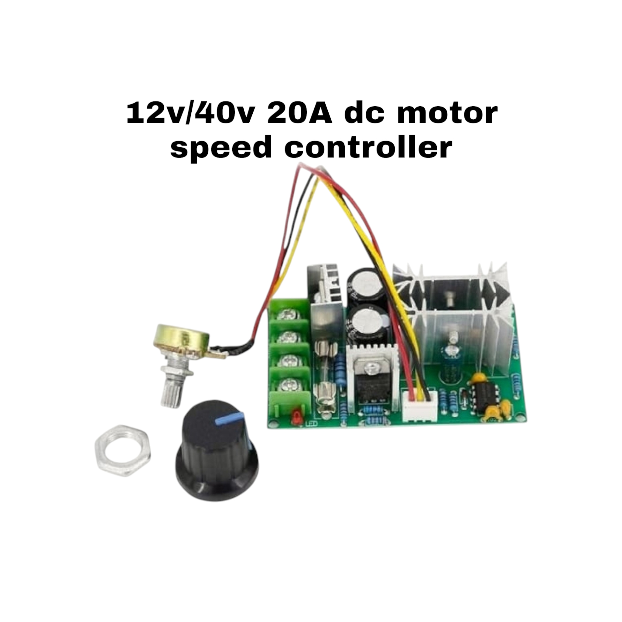 12V–60V 20A PWM DC Motor Speed Controller | CVT Speed Switch Module | Compatible with 775 Motor_img_2