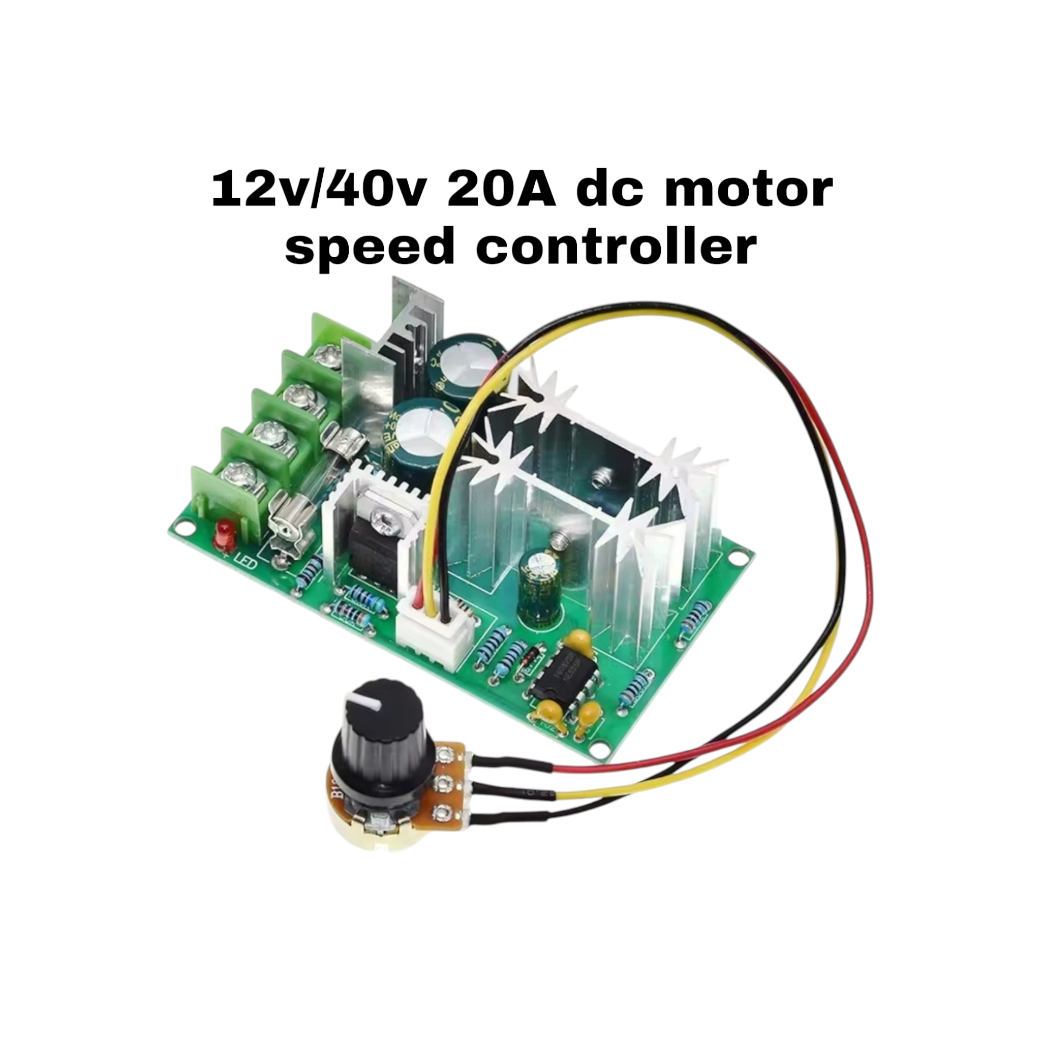 12V–60V 20A PWM DC Motor Speed Controller | CVT Speed Switch Module | Compatible with 775 Motor_img_6