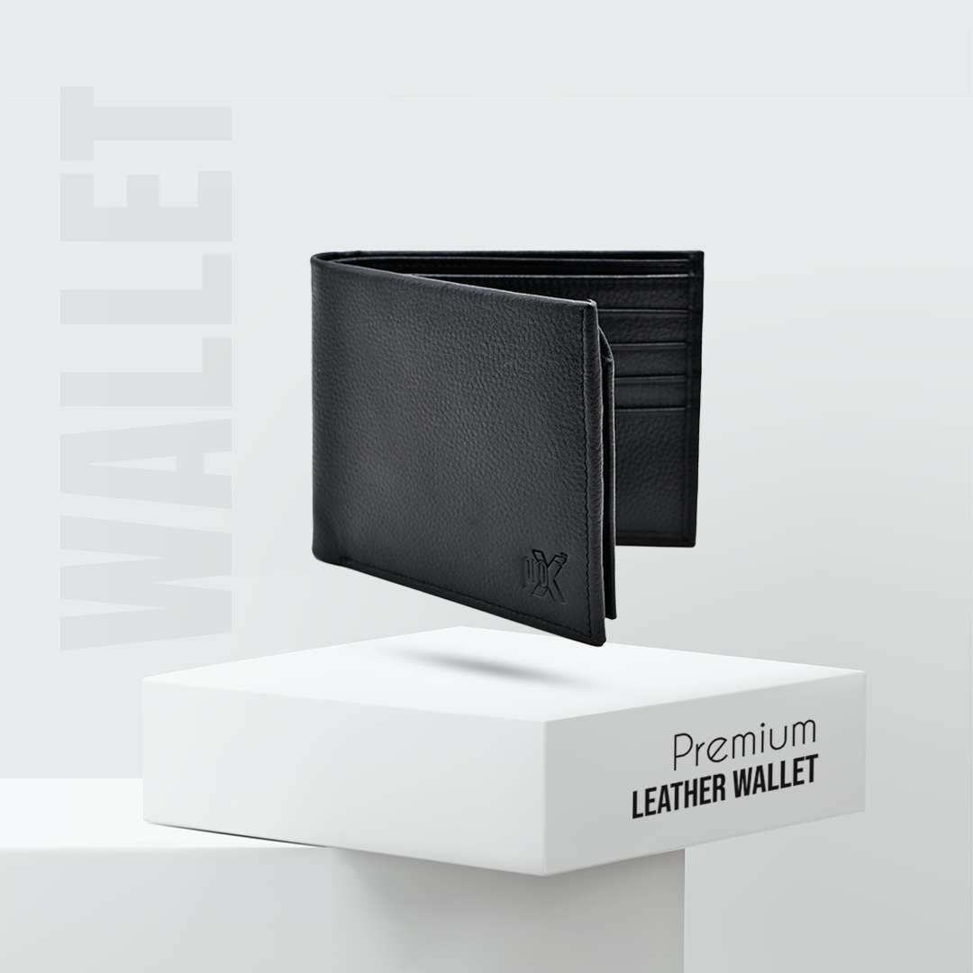 ProX High Quality Original Cow Leather Wallet_FW-2722 Black_img_0