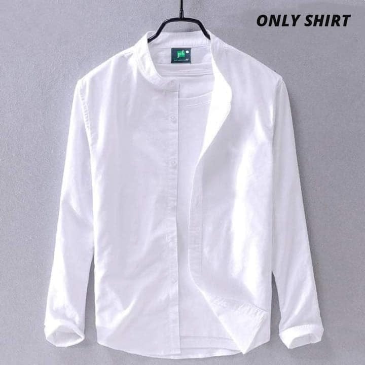 Solid Color Cotton Shirt (Only Shirt)_img_0