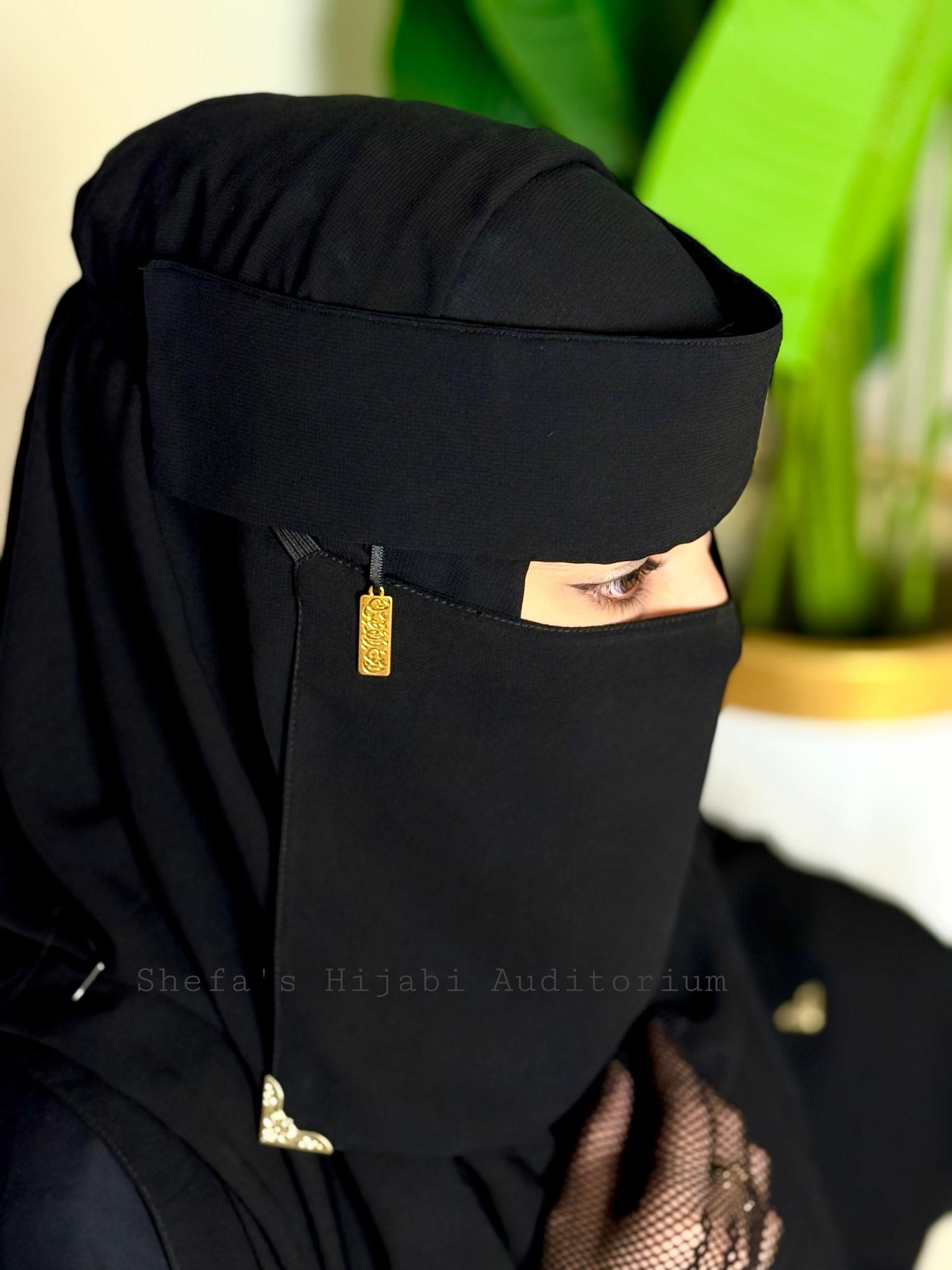 Calligraphy Hudi Long Pendent Nikab_img_1