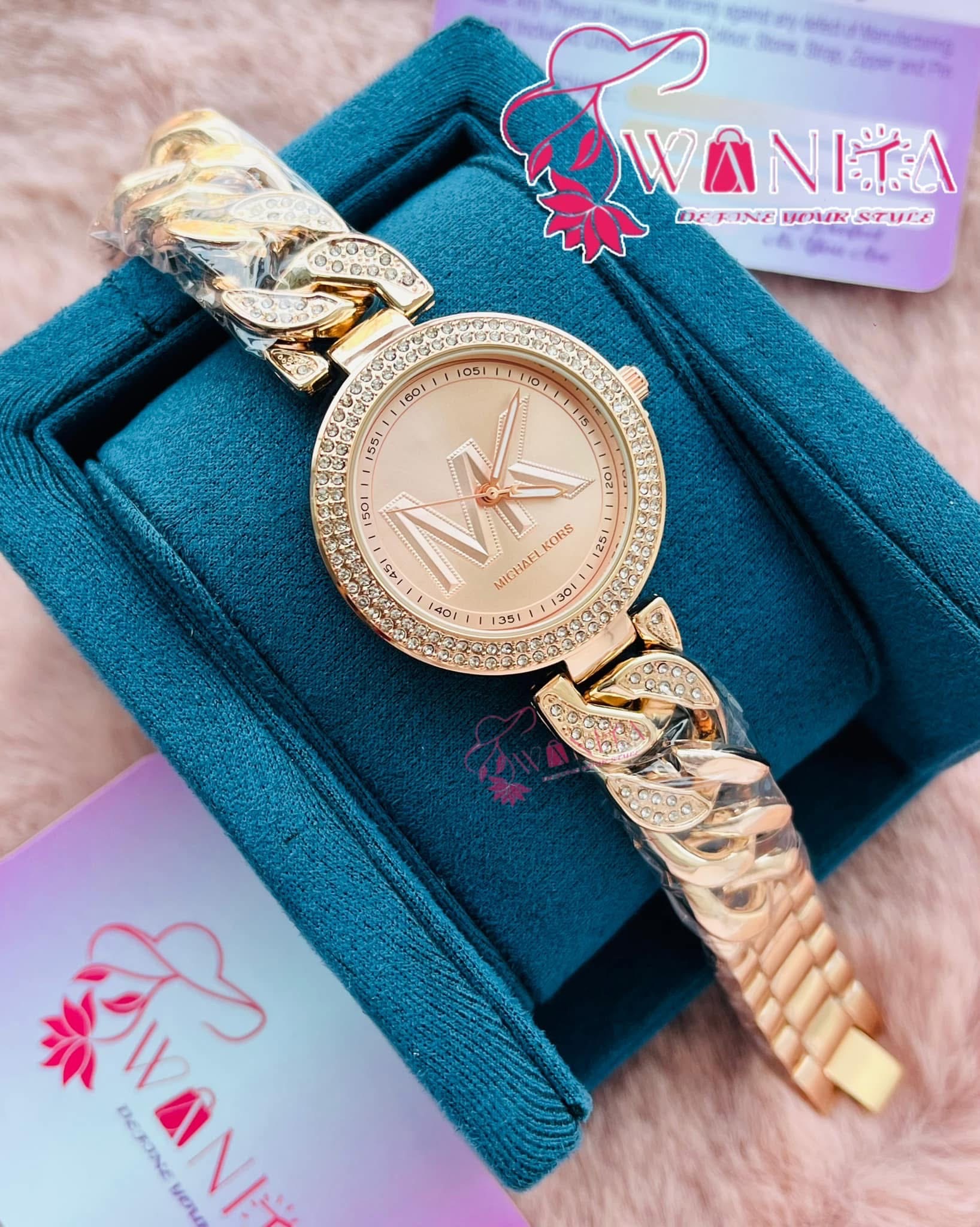 Michael Kors Full Rose Gold Stone Watch