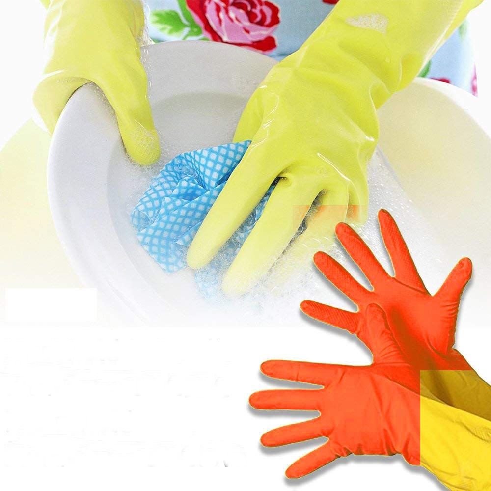 Regular Kitchen Cleaning Gloves KG-0728 ( Multi-Color )_img_3