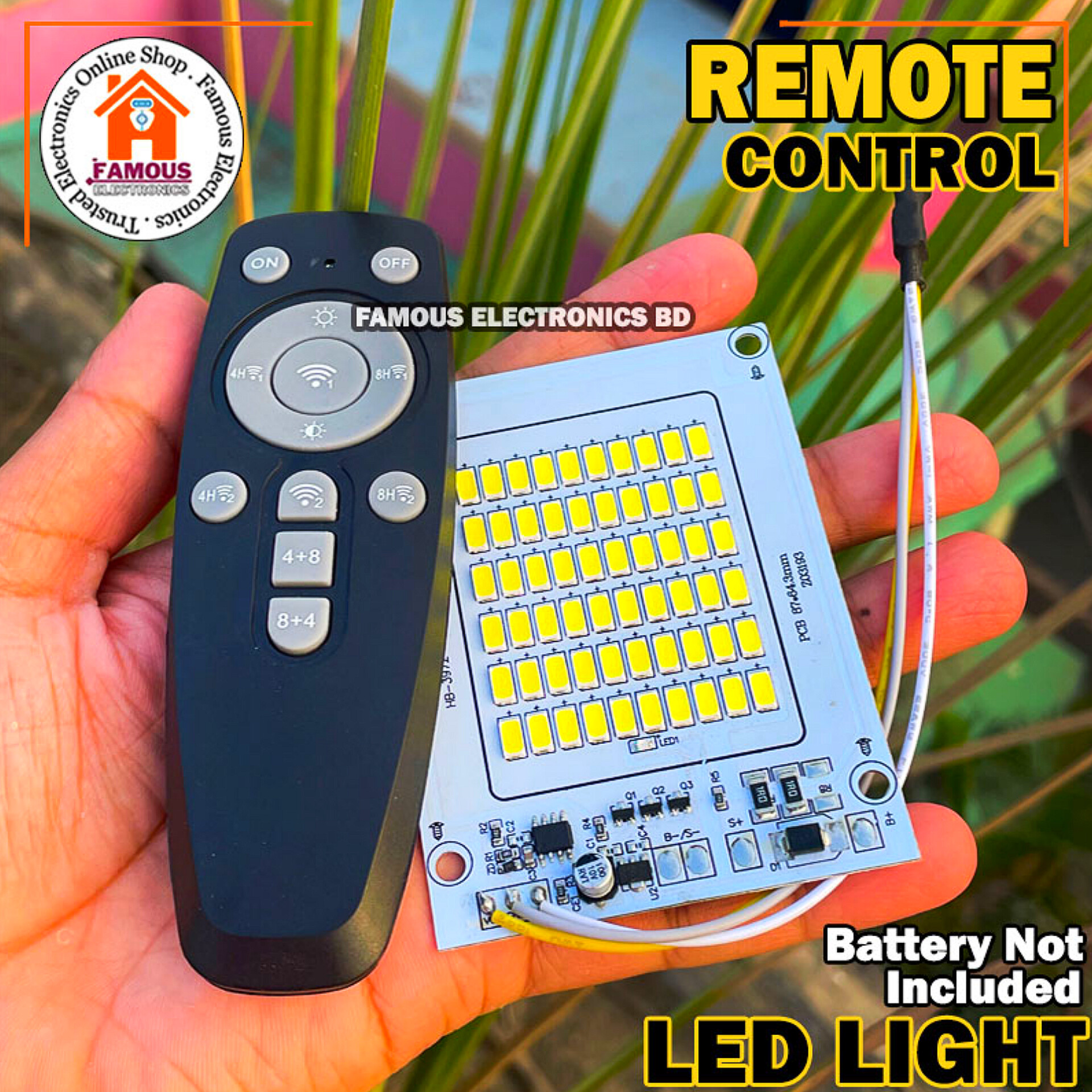 3.7V 30W Led Light with Remote Control high quality Led Light Solar Light Control System