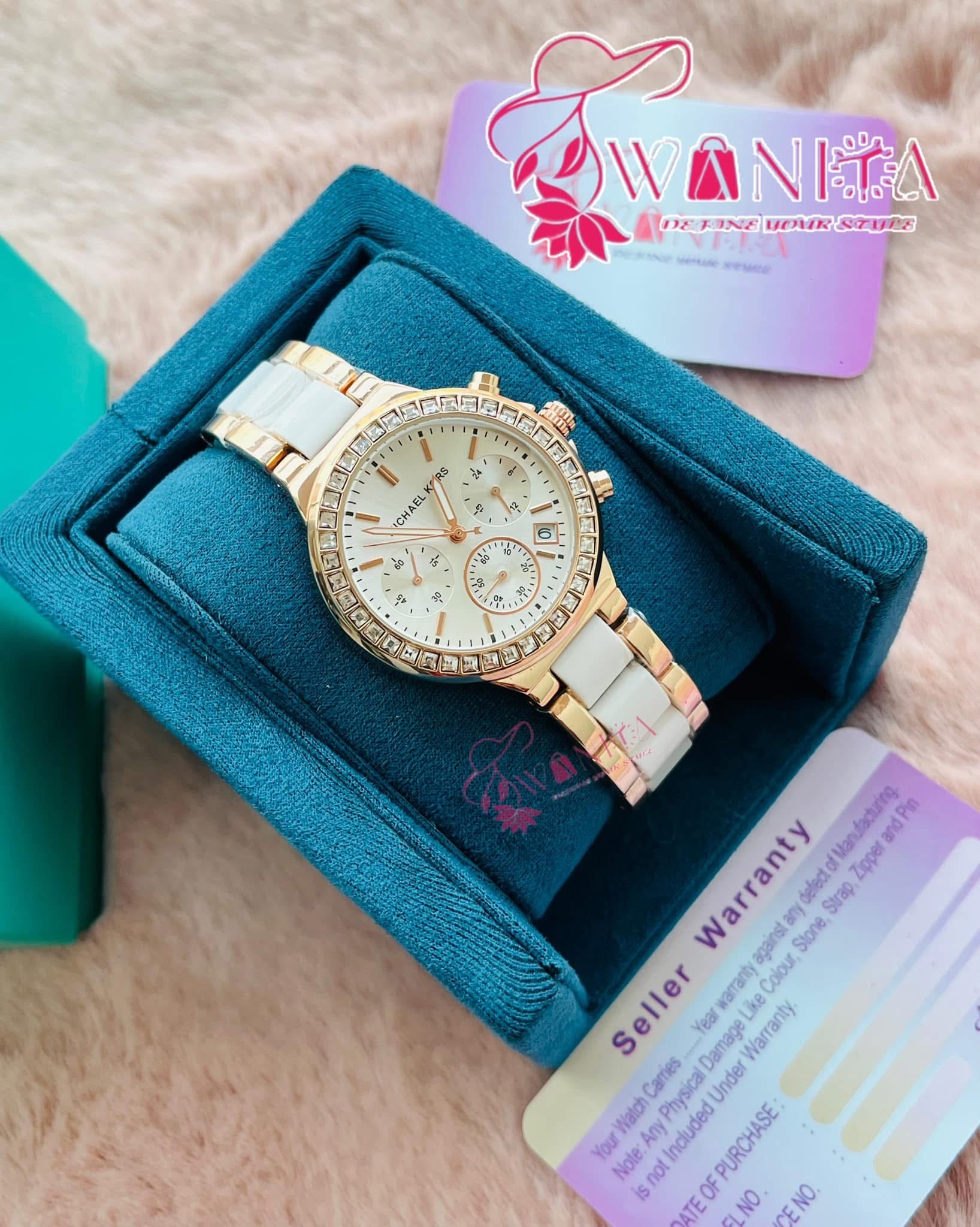 Michael Kors Daytona White Chronograph Watch