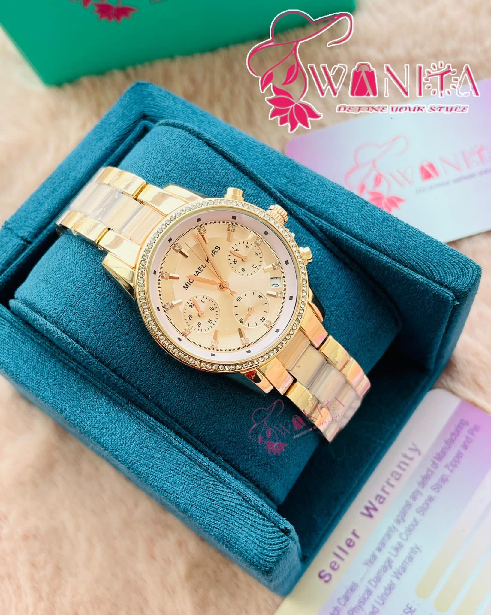 Michael Kors Daytona Mof Pink Chronograph Watch