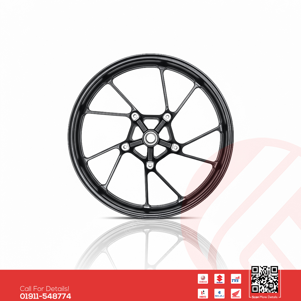 Alloy Rim (Front) for Yamaha FZS V2 (Double disk) bike._img_0