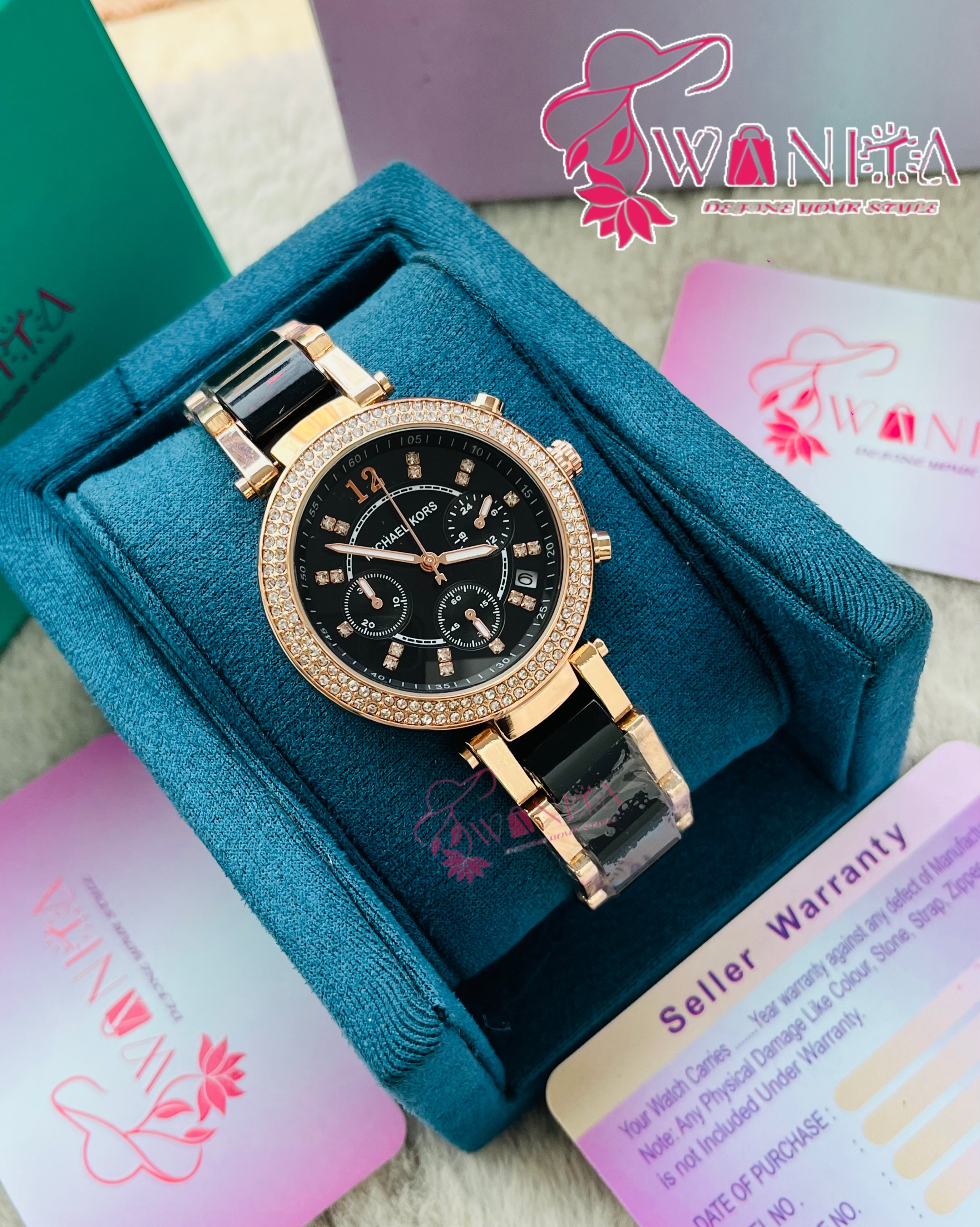 Michael Kors Full Black Chronograph Watch