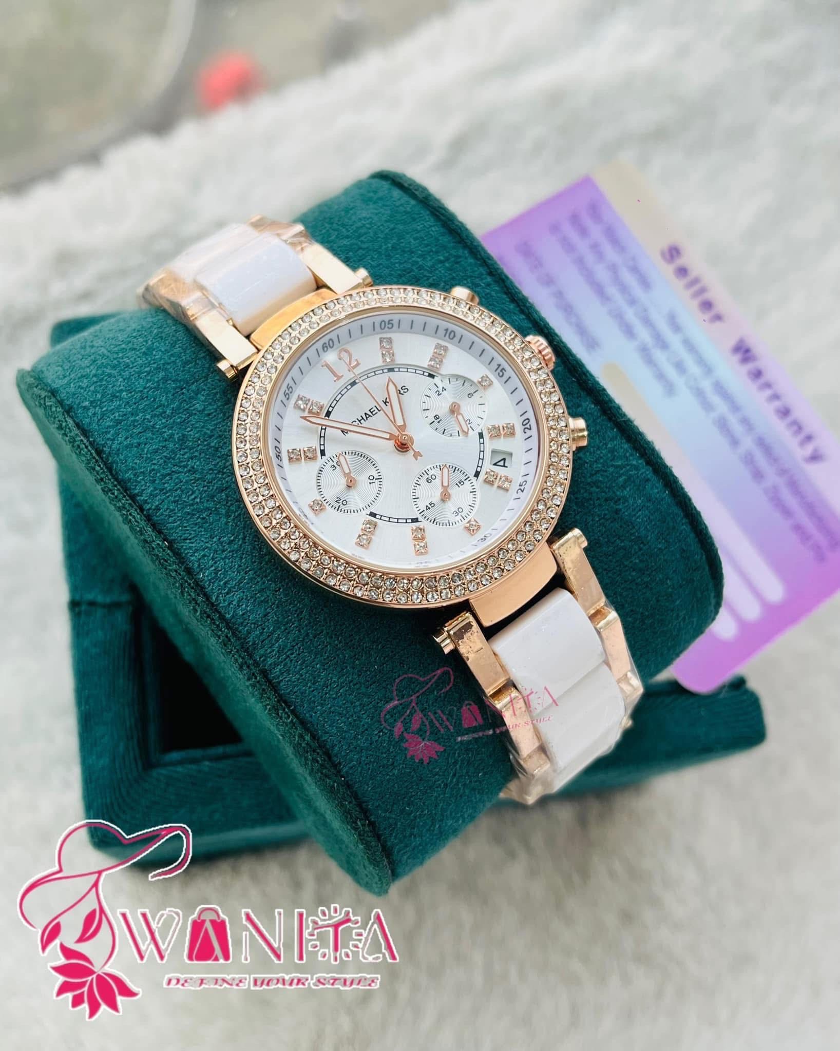 Michael Kors Daytona White Chronograph Watch