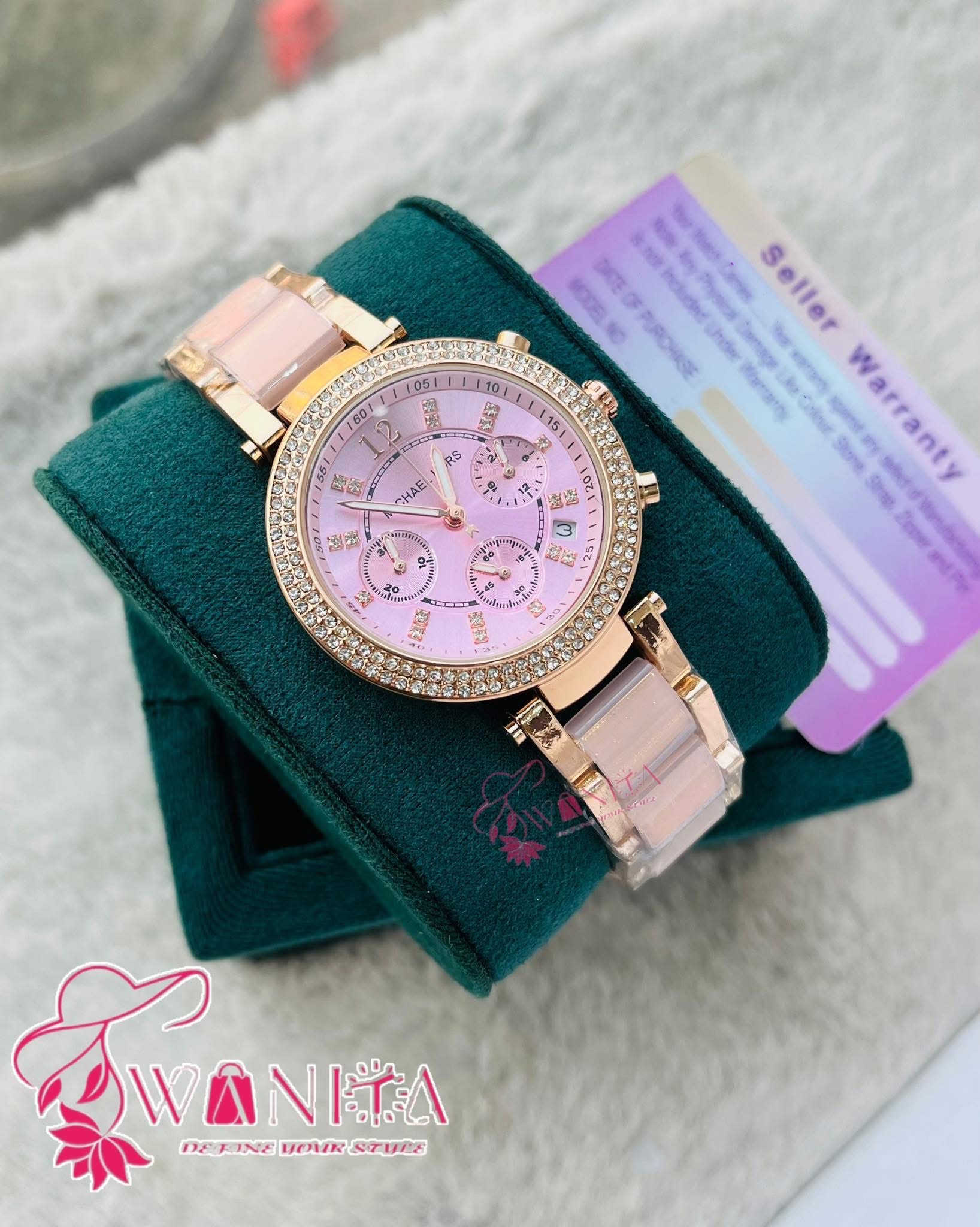 Michael Kors Daytona Pink Chronograph Watch