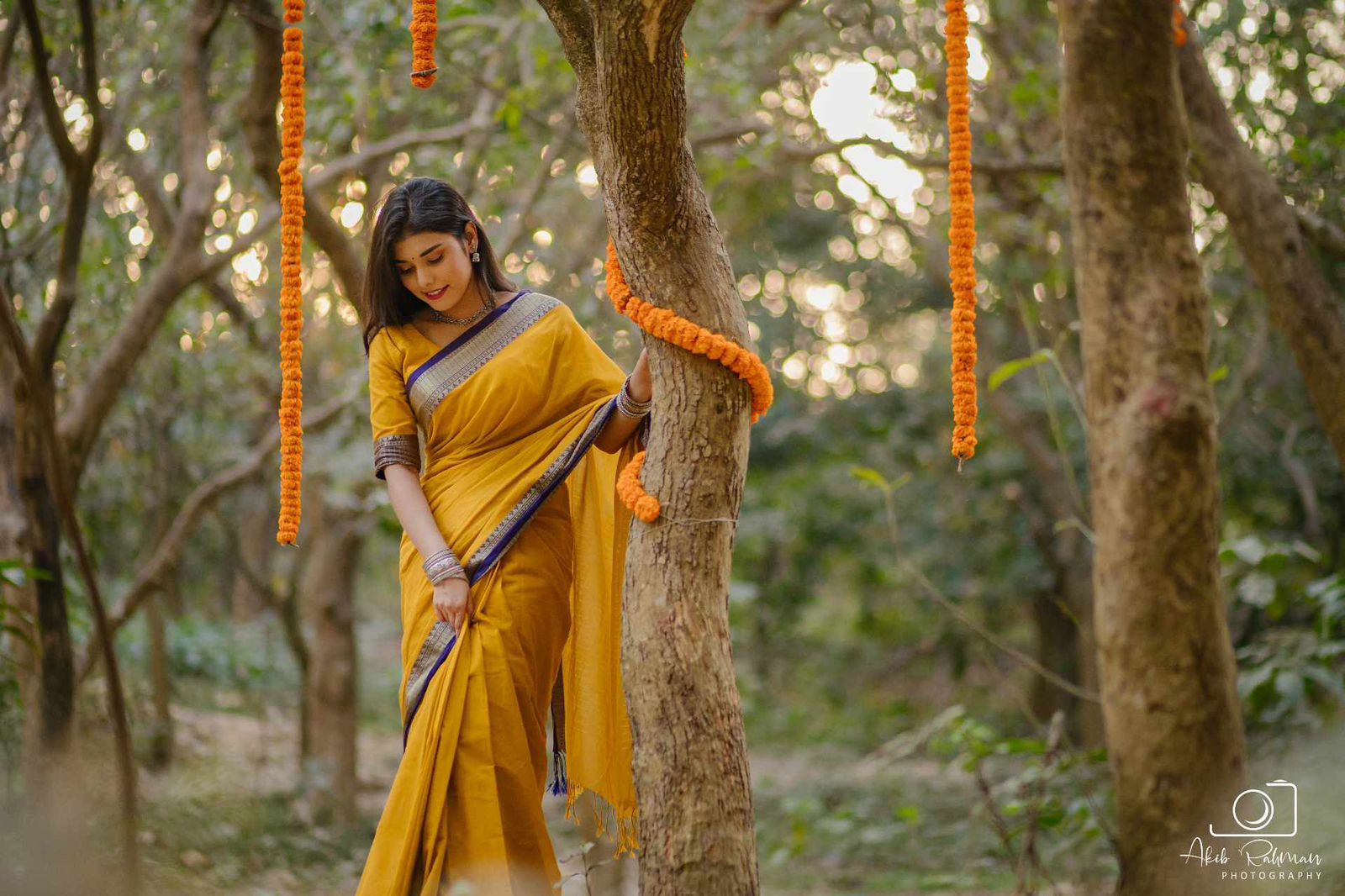 Handloom mustard colour saree_img_4