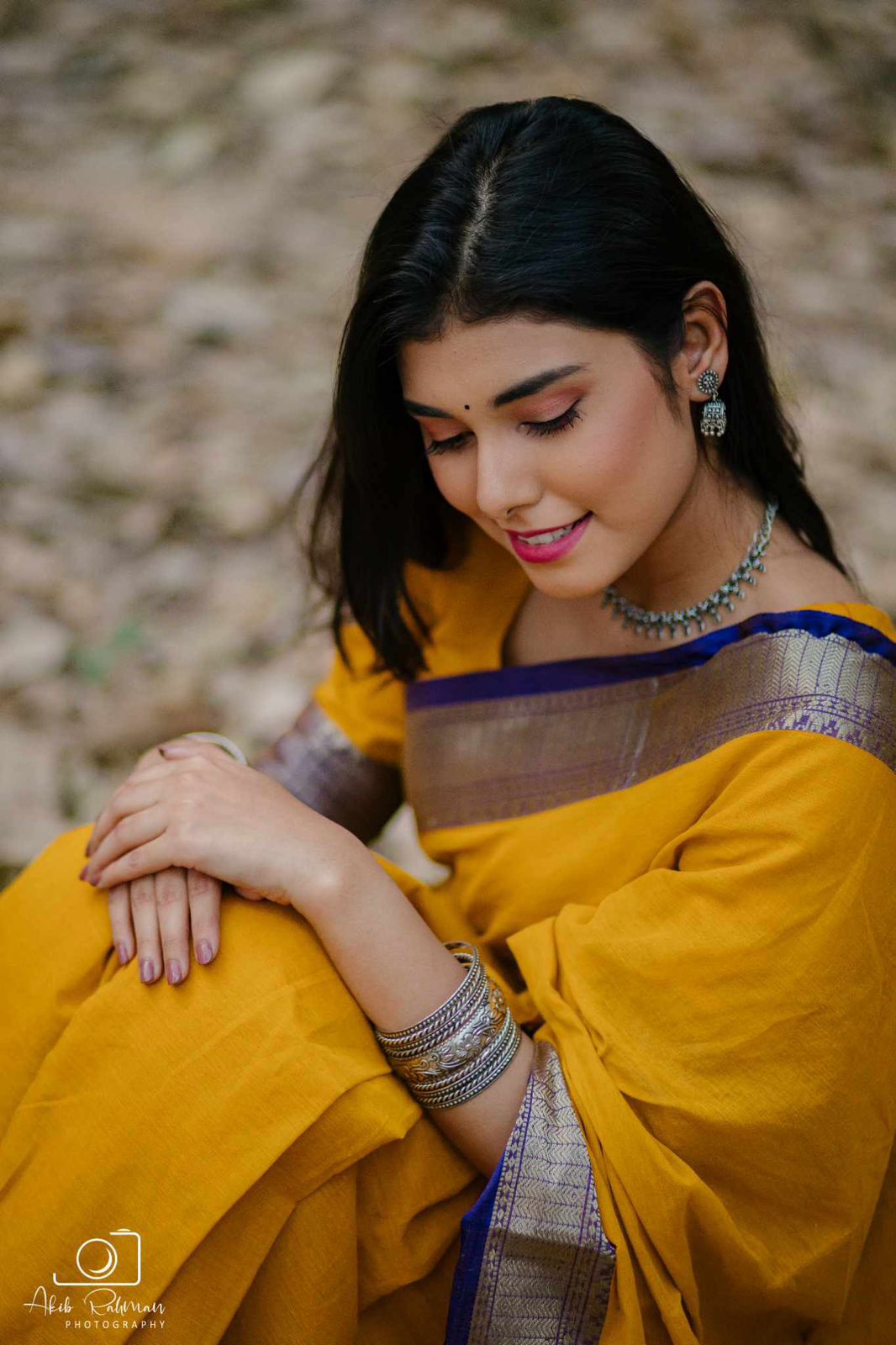 Handloom mustard colour saree_img_3