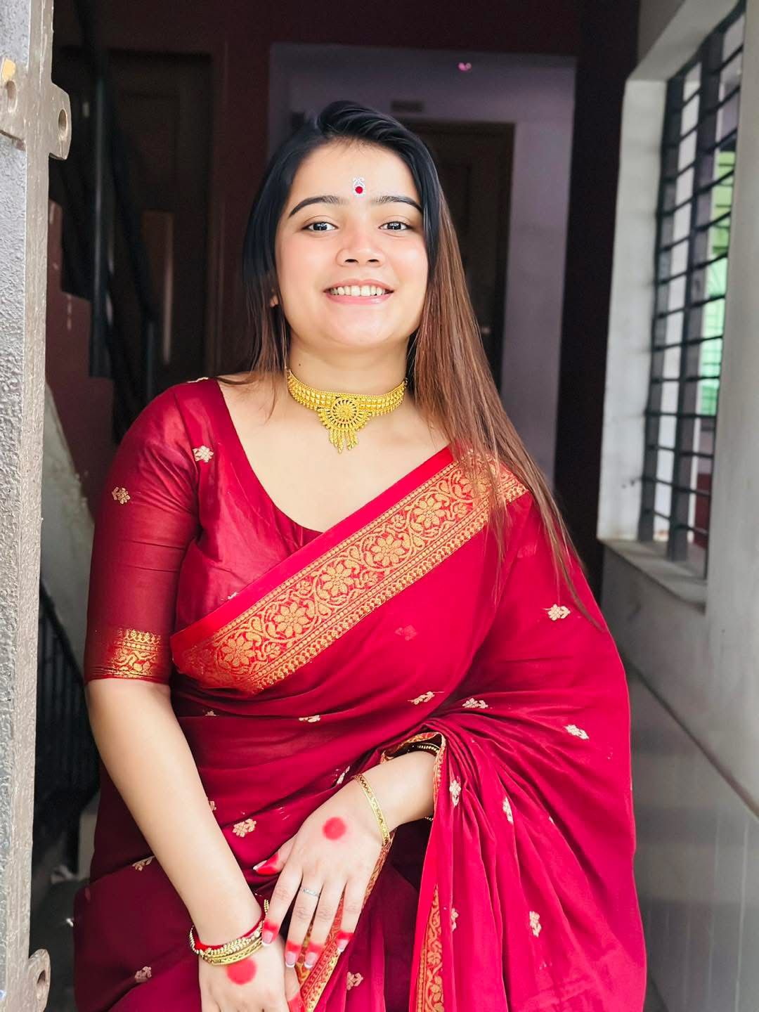 Handloom maroon saree_img_4