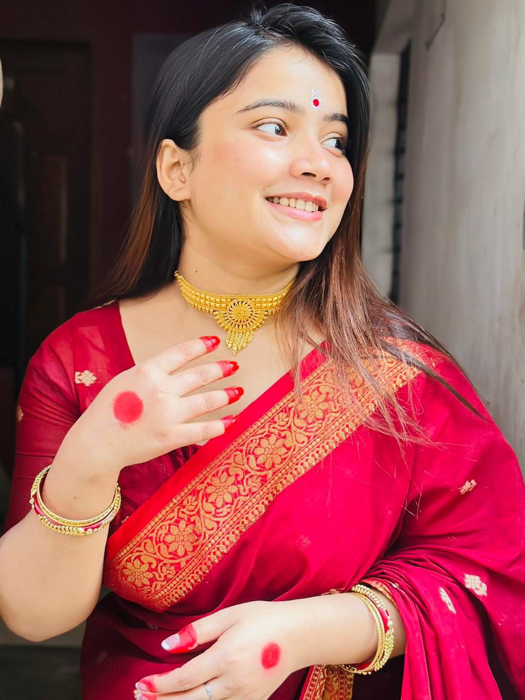 Handloom maroon saree_img_3