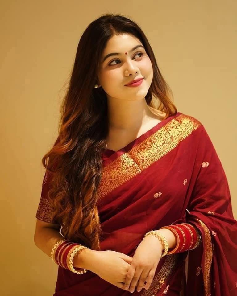 Handloom maroon hand work saree_img_1