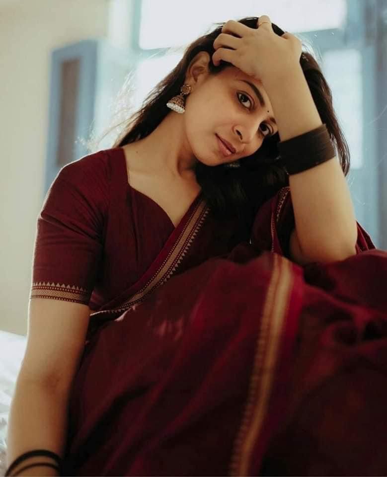 Handloom Burgundy saree_img_3