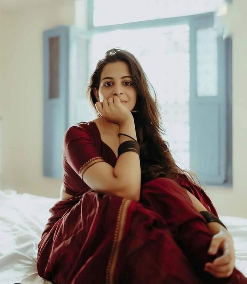 Handloom Burgundy saree_img_2