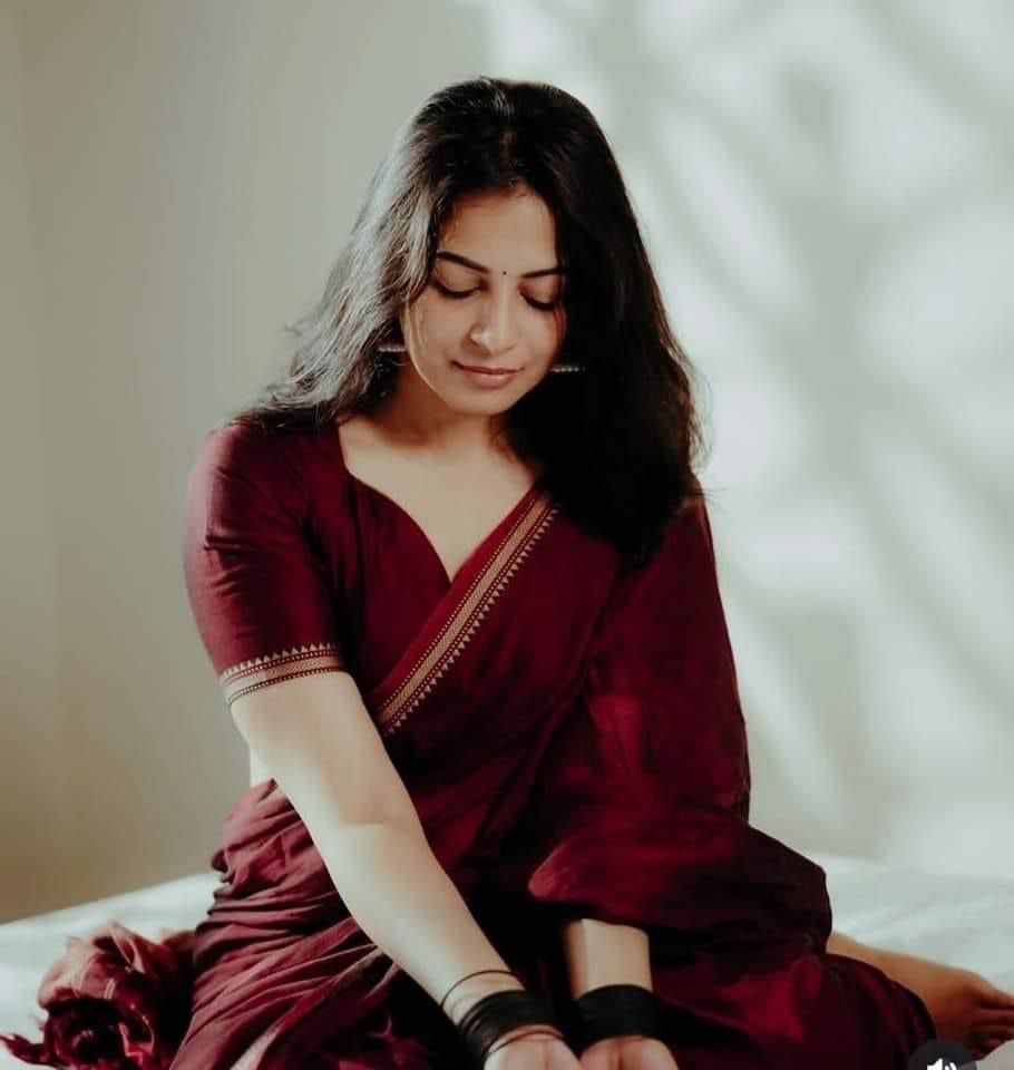 Handloom Burgundy saree_img_4