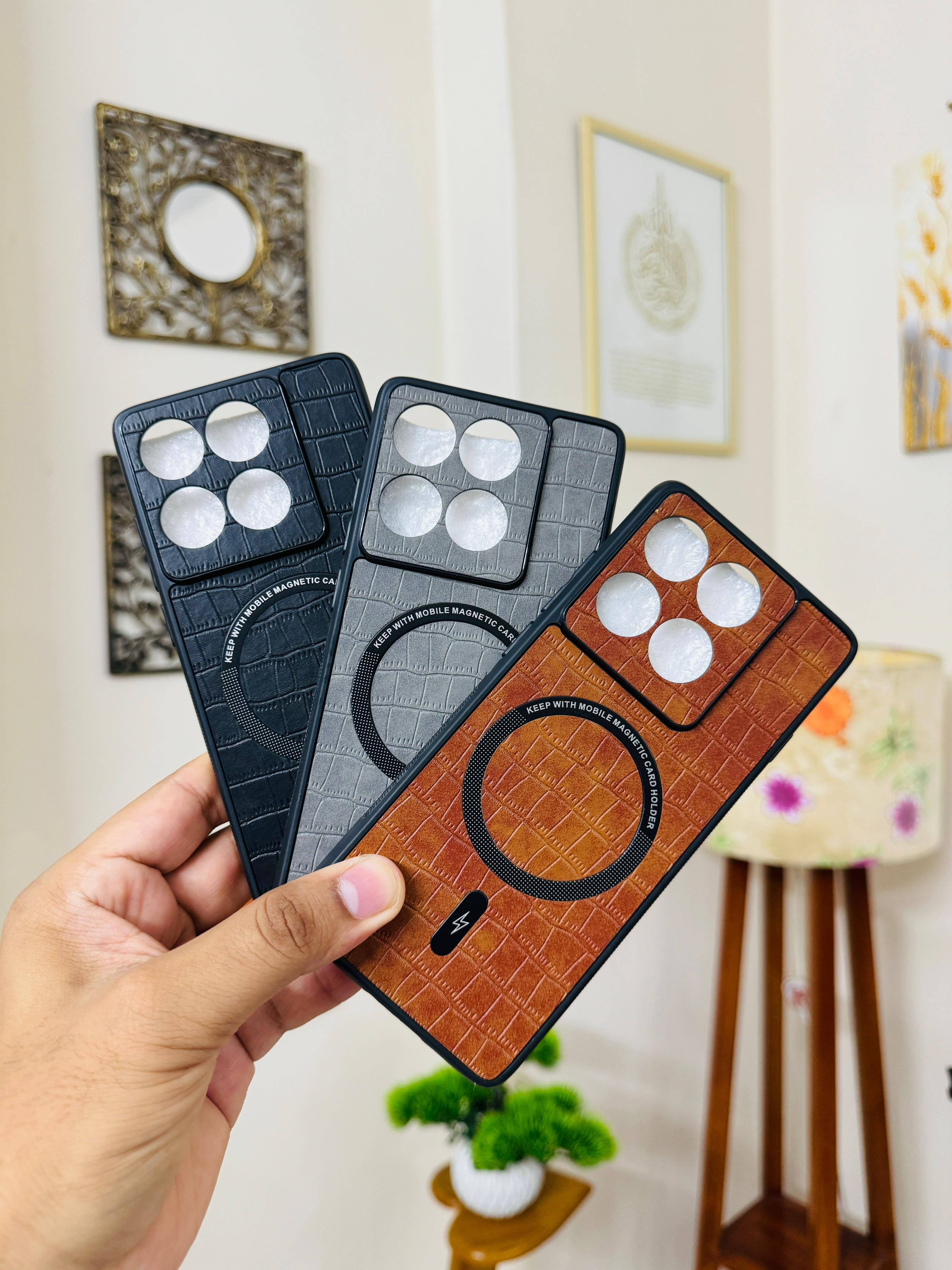 Motorola Edge 60 Fusion Back Cover With Magsafe Lether Case